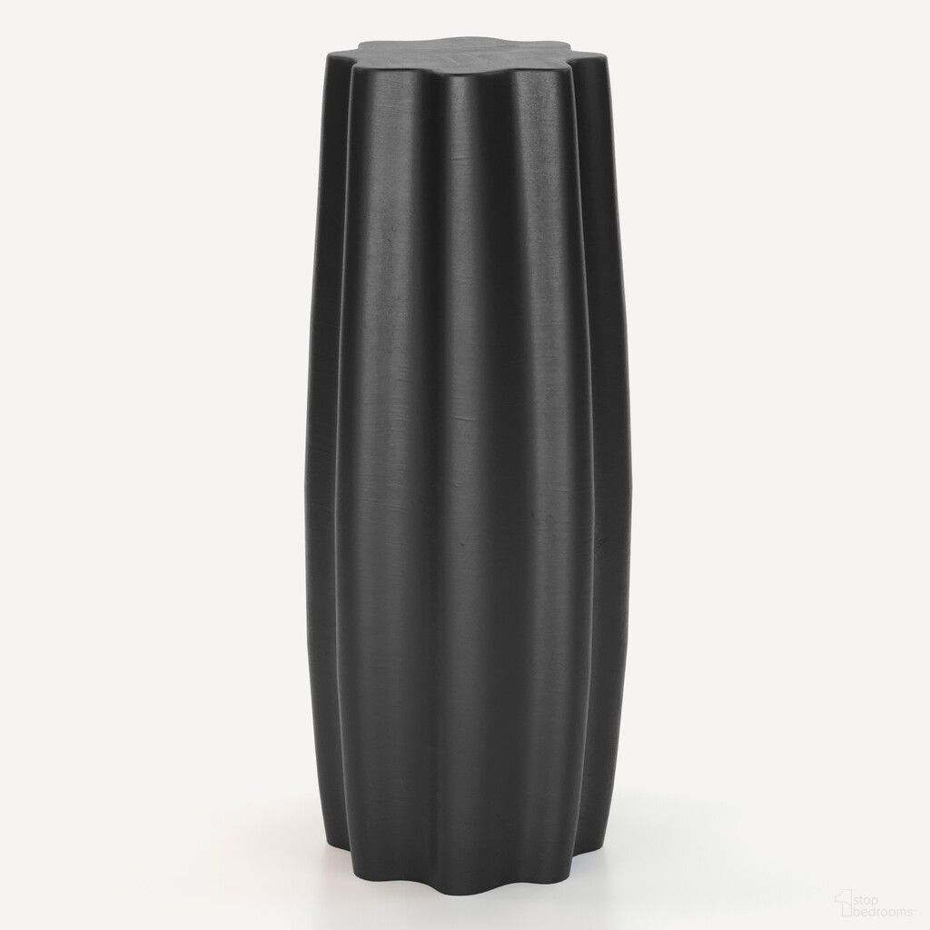 The appearance of Clara Pedestal In Black Charcoal designed by Union Home Furniture in the modern / contemporary interior design. This black charcoal piece of furniture  was selected by 1StopBedrooms from Clara Collection to add a touch of cosiness and style into your home. Sku: LVR00910. Material: Concrete.