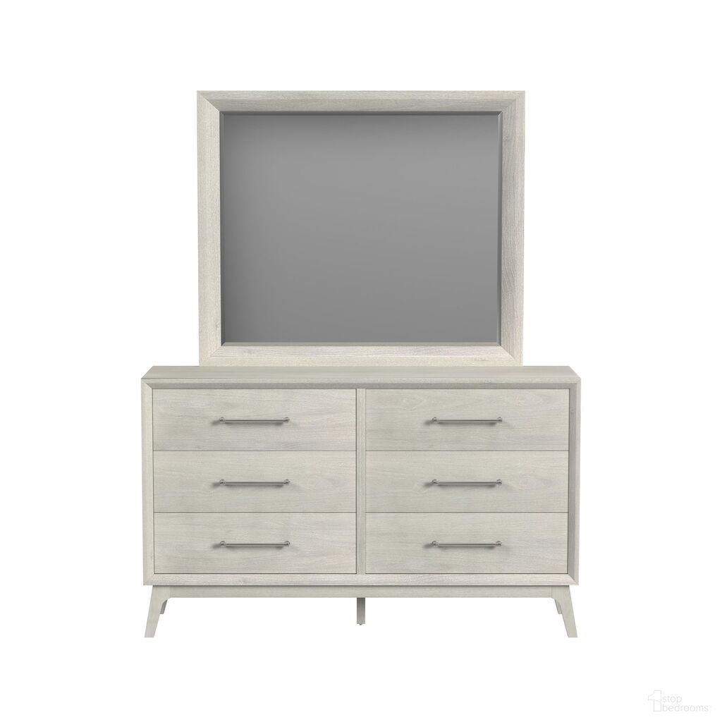 The appearance of Clare Dresser and Mirror Set In Almond designed by Picket House in the modern / contemporary interior design. This almond piece of furniture  was selected by 1StopBedrooms from Clare Collection to add a touch of cosiness and style into your home. Sku: B-13000-6-DR;B-13000-6-MR. Material: Paper.