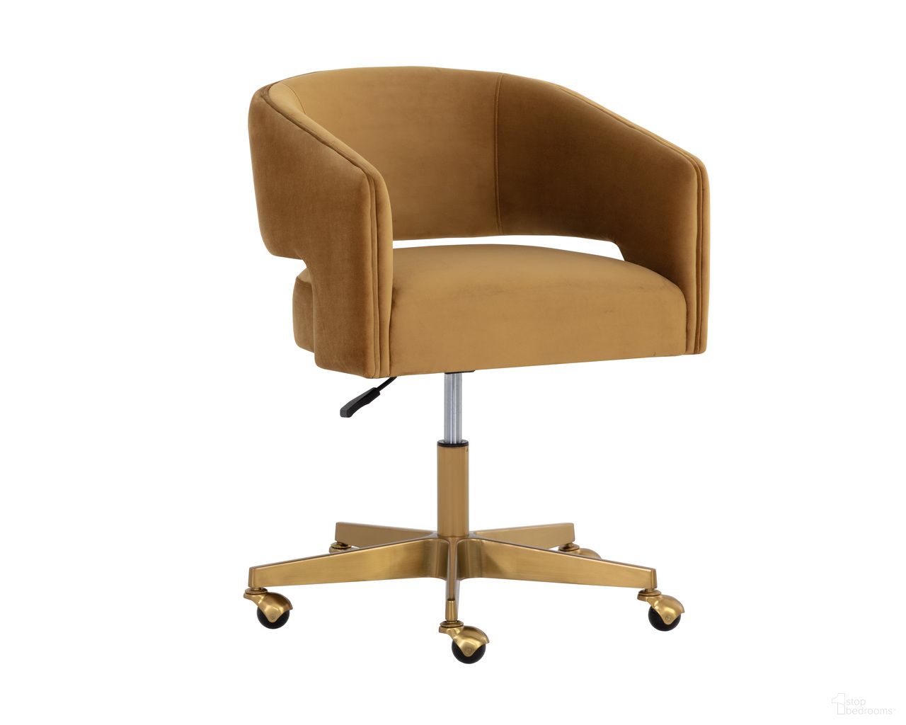 Claren Office Chair In Gold Sky