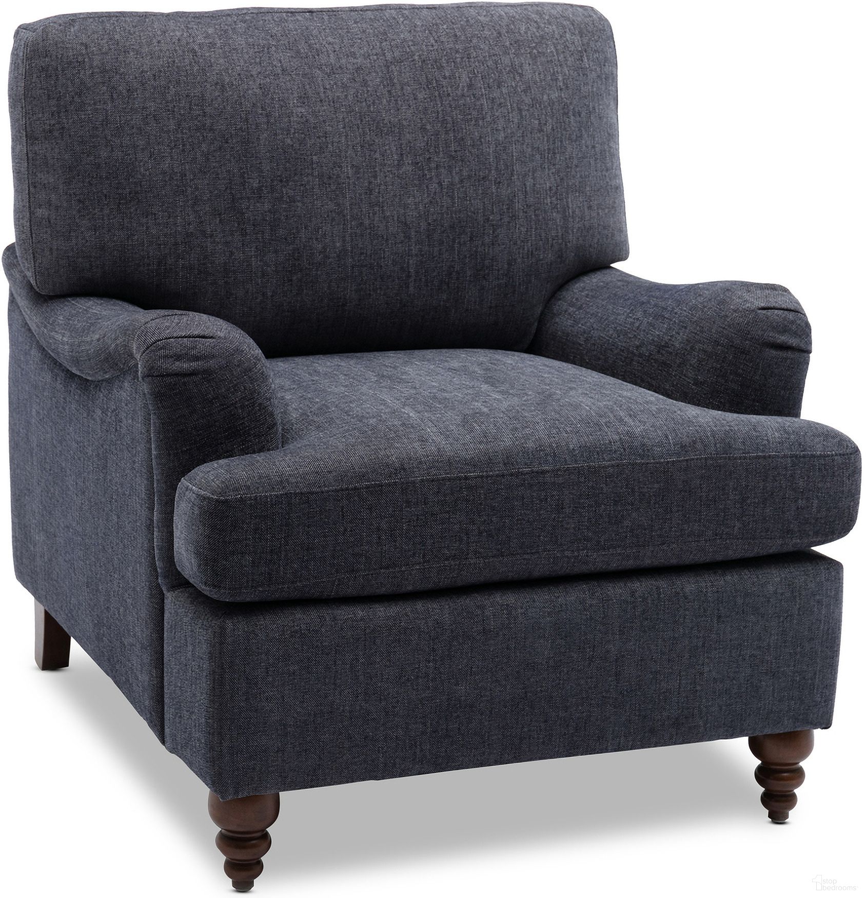 The appearance of Clarendon Arm Chair In Navy designed by Comfort Pointe in the traditional interior design. This navy piece of furniture was selected by 1StopBedrooms from Clarendon Collection to add a touch of cosiness and style into your home. Sku: 8040-10. Material: Plywood.