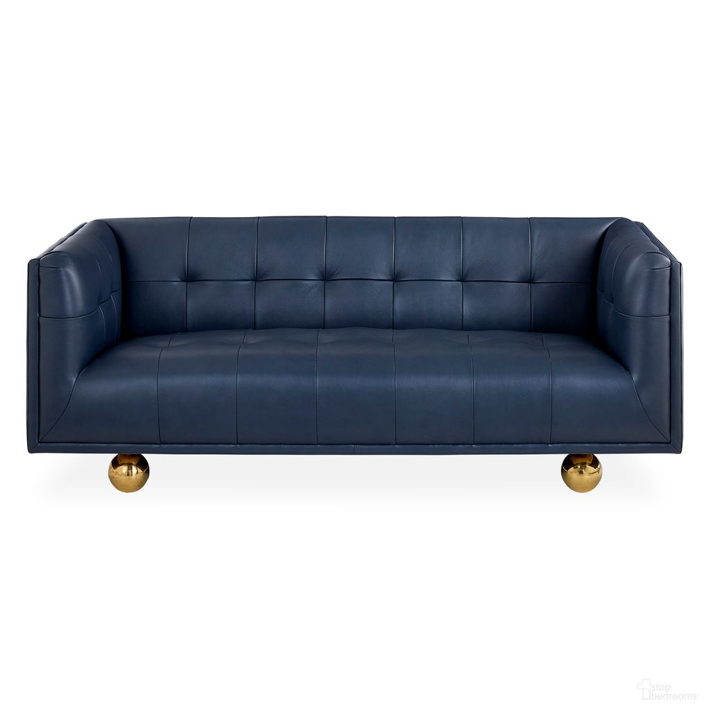 Claridge Apartment Sofa In Brogue Navy Leather