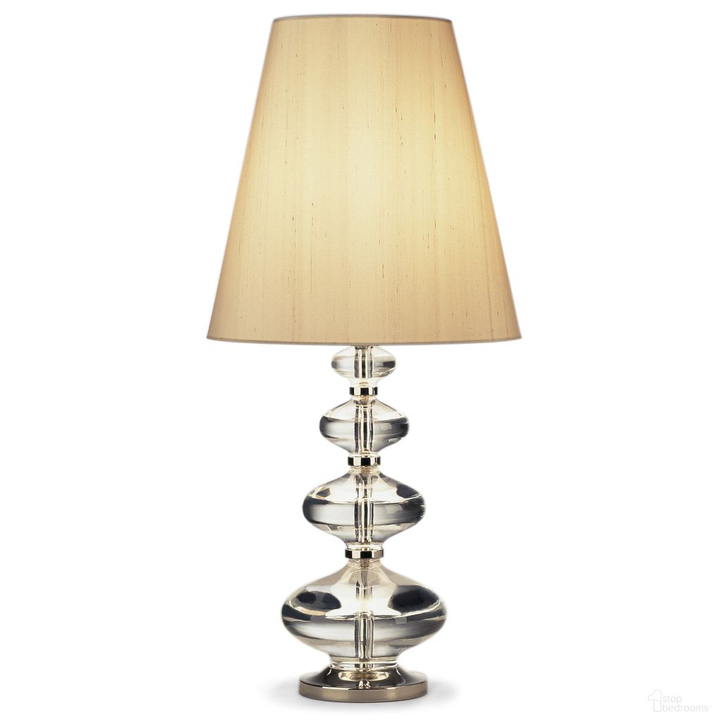 The appearance of Claridge Component Table Lamp In Crystal and Oyster designed by Jonathan Adler in the modern / contemporary interior design. This crystal and oyster piece of furniture was selected by 1StopBedrooms from Claridge Collection to add a touch of cosiness and style into your home. Sku: 34207. Material: Crystal.