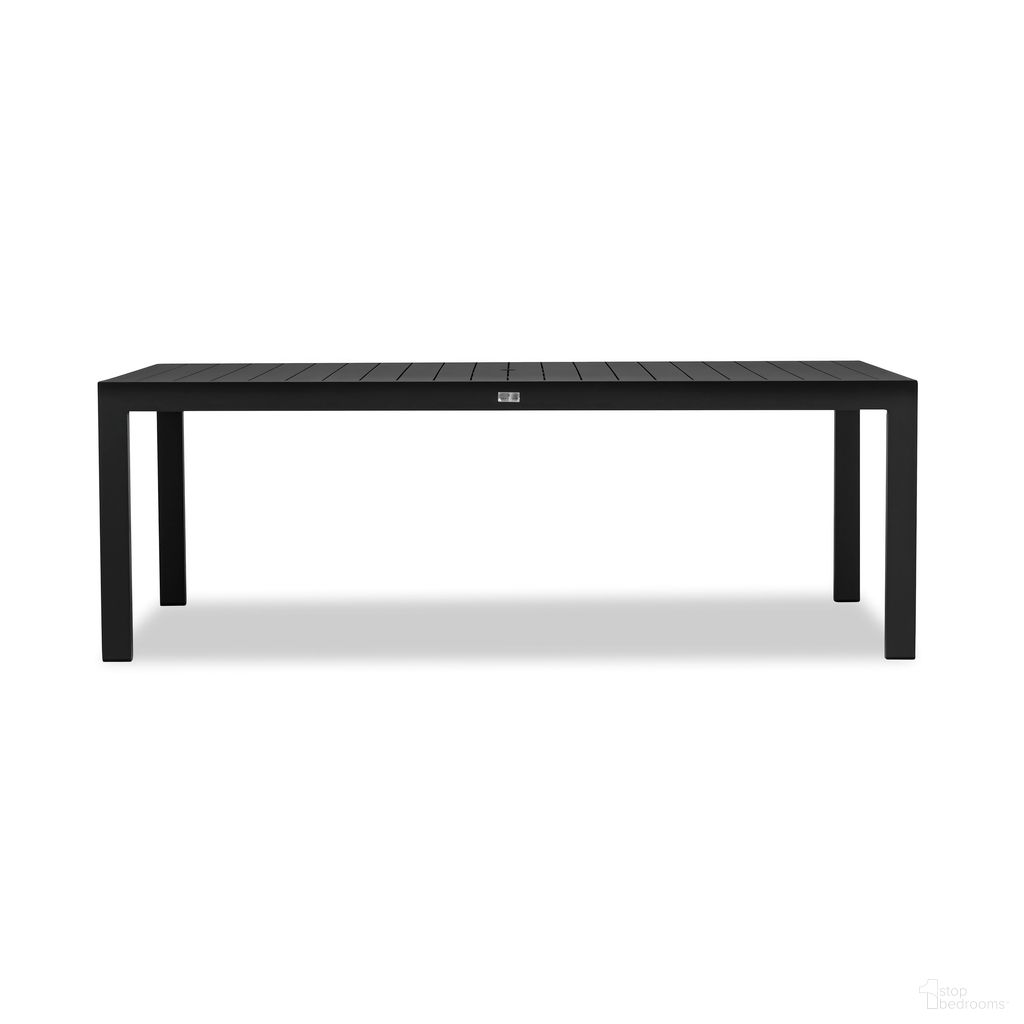 The appearance of Classic Aluminum 86 Inch Rectangular Dining Table In Black designed by Harmonia Living in the modern / contemporary interior design. This black piece of furniture  was selected by 1StopBedrooms from Classic Aluminum Collection to add a touch of cosiness and style into your home. Sku: CSAL-BK-8RCDT. Table Base Style: Legs. Material: Aluminum. Table Top Shape: Rectangular. Size: 87" x 42".