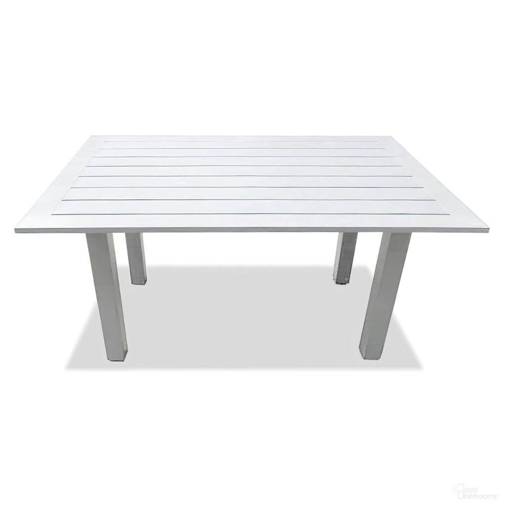 The appearance of Classic Aluminum Rectangular Chat Table In White designed by Harmonia Living in the modern / contemporary interior design. This white piece of furniture was selected by 1StopBedrooms from Classic Aluminum Collection to add a touch of cosiness and style into your home. Sku: HL-CSAL-WHT-RCCHAT. Material: Aluminum.