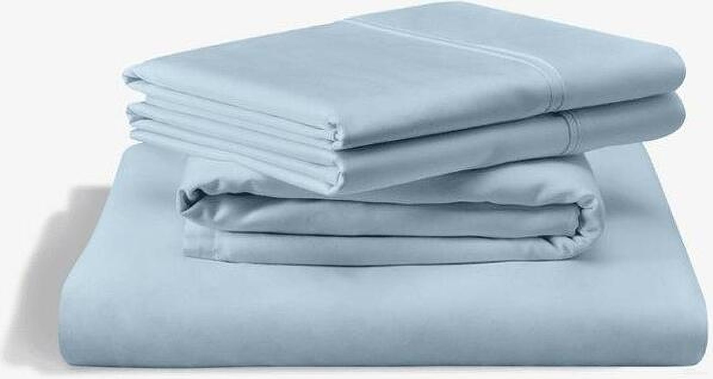 Classic Cotton Split California King Sheet Set In Sleepy Blue