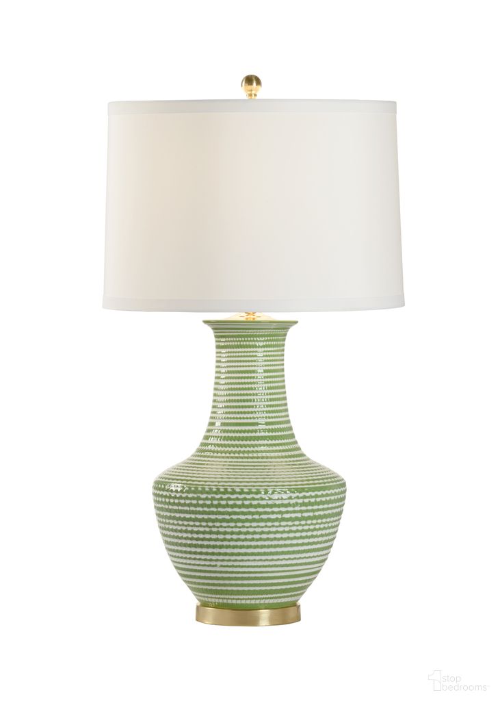 Classic Lamp In Green and White