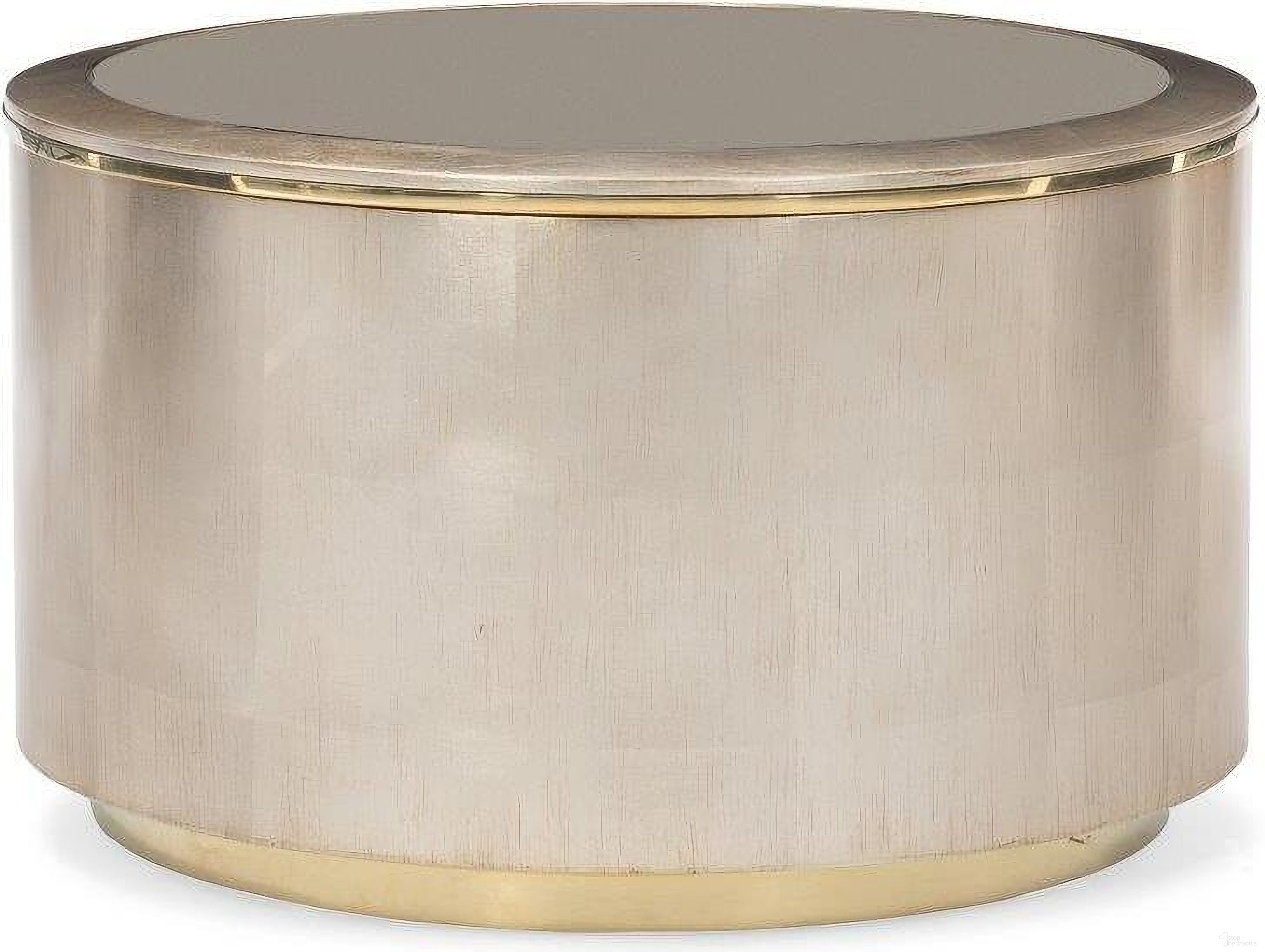 The appearance of Caracole Classic Mac Showroom Circle In Time Cocktail Table designed by Caracole in the modern / contemporary interior design. This gray piece of furniture was selected by 1StopBedrooms from Caracole Classic Collection to add a touch of cosiness and style into your home. Sku: CLA-419-402. Material: Wood.