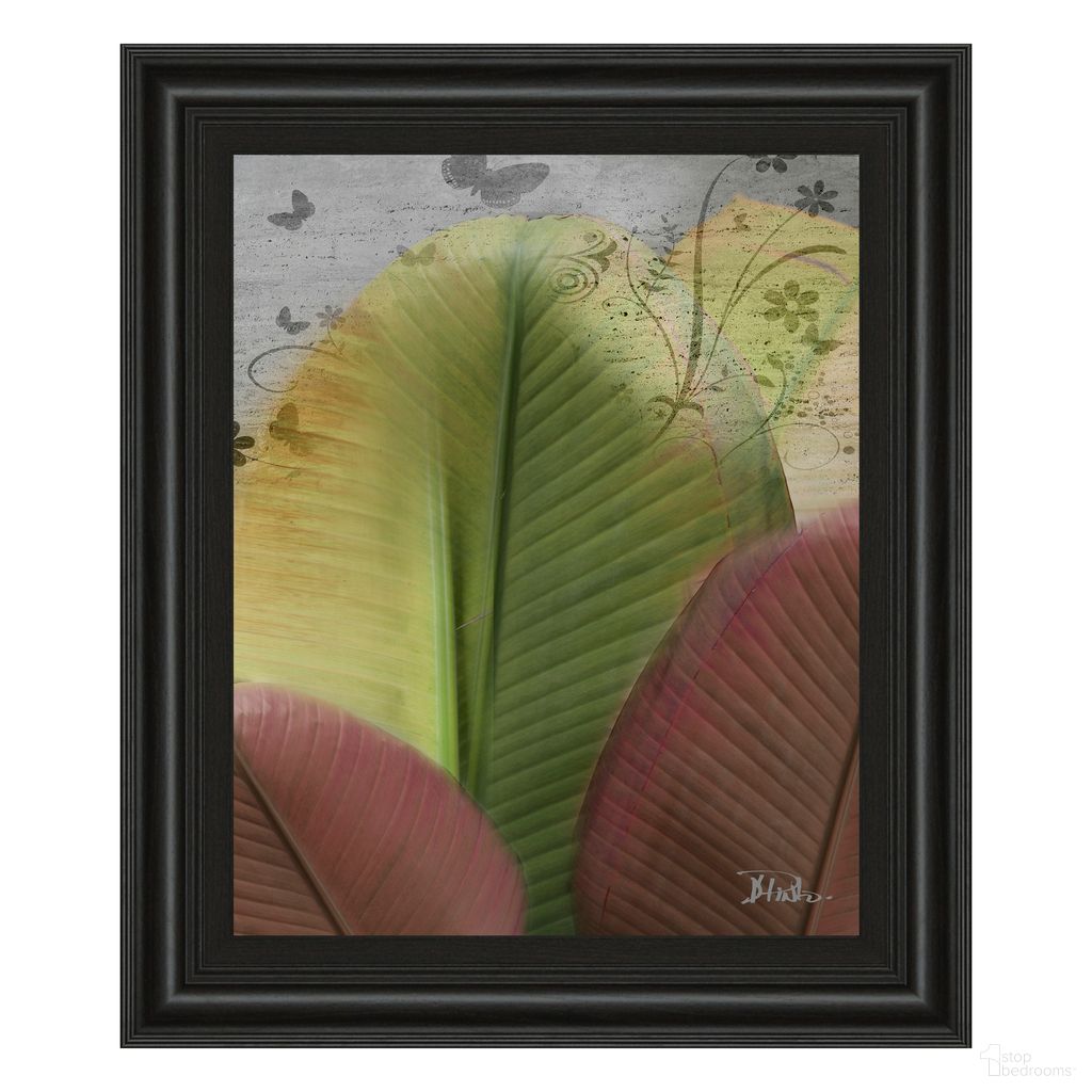 Classy Art Butterfly Palm Wall Art In Brown and Green