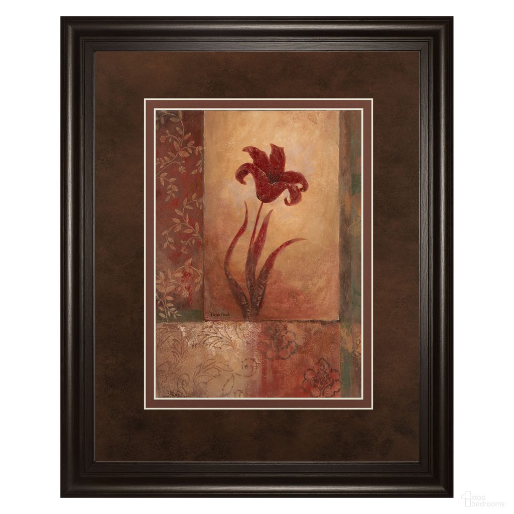 The appearance of Classy Art Crimson Lily Whimsy Wall Art - Double Mat In Multi designed by Classy Living in the transitional interior design. This multi piece of furniture was selected by 1StopBedrooms from Classy Art Collection to add a touch of cosiness and style into your home. Sku: DM2196. Material: MDF.