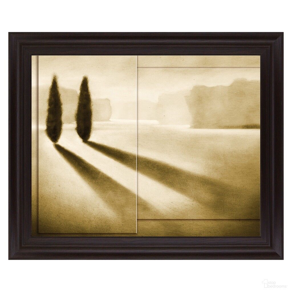 Classy Art Cyprus Eclipse Wall Art - No Mat In Tan and Brown
