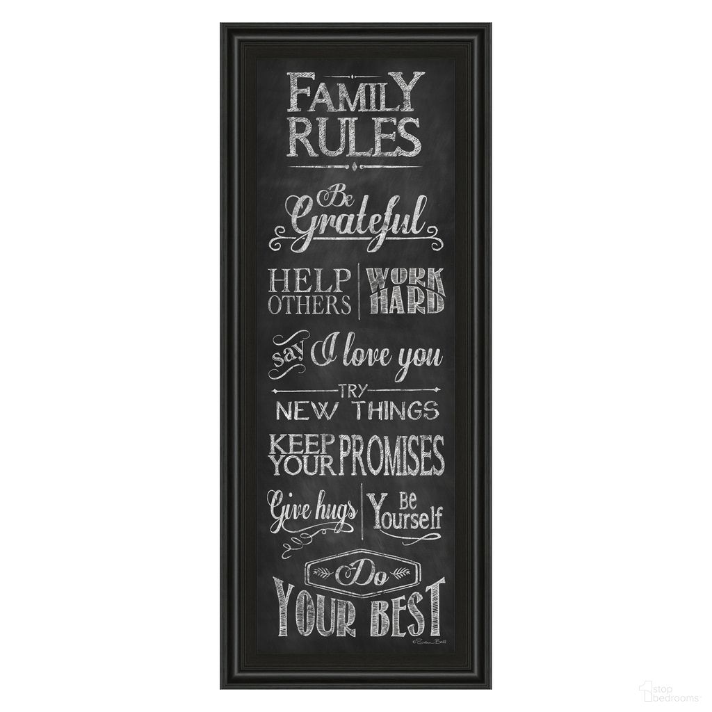 The appearance of Classy Art Family Rules Wall Art In Black and White designed by Classy Living in the modern / contemporary interior design. This black/white piece of furniture was selected by 1StopBedrooms from Classy Art Collection to add a touch of cosiness and style into your home. Sku: 1575. Material: MDF.