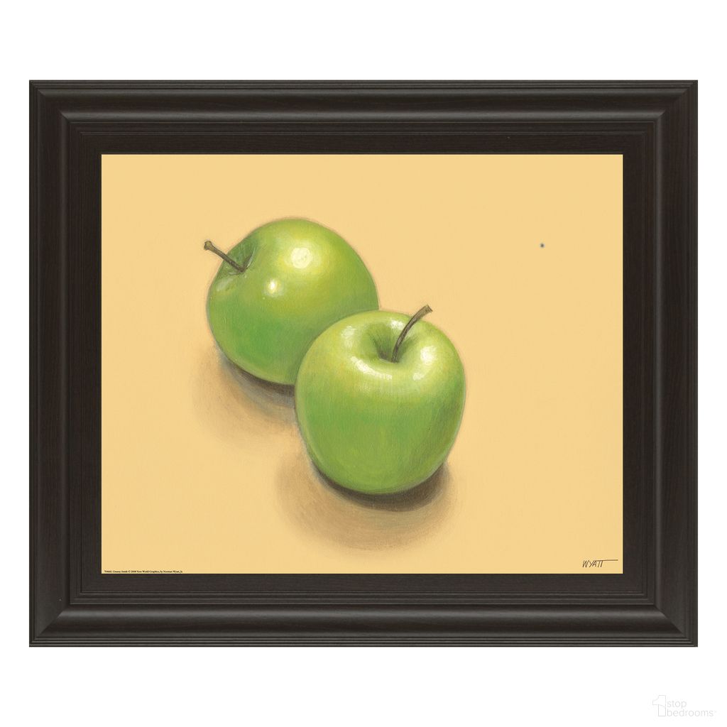 Classy Art Fresh Apples Wall Art In Green and Beige