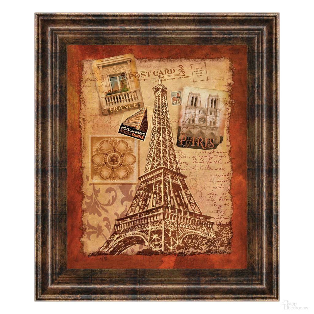 Classy Art Paris Postcard Memories Wall Art In Multi