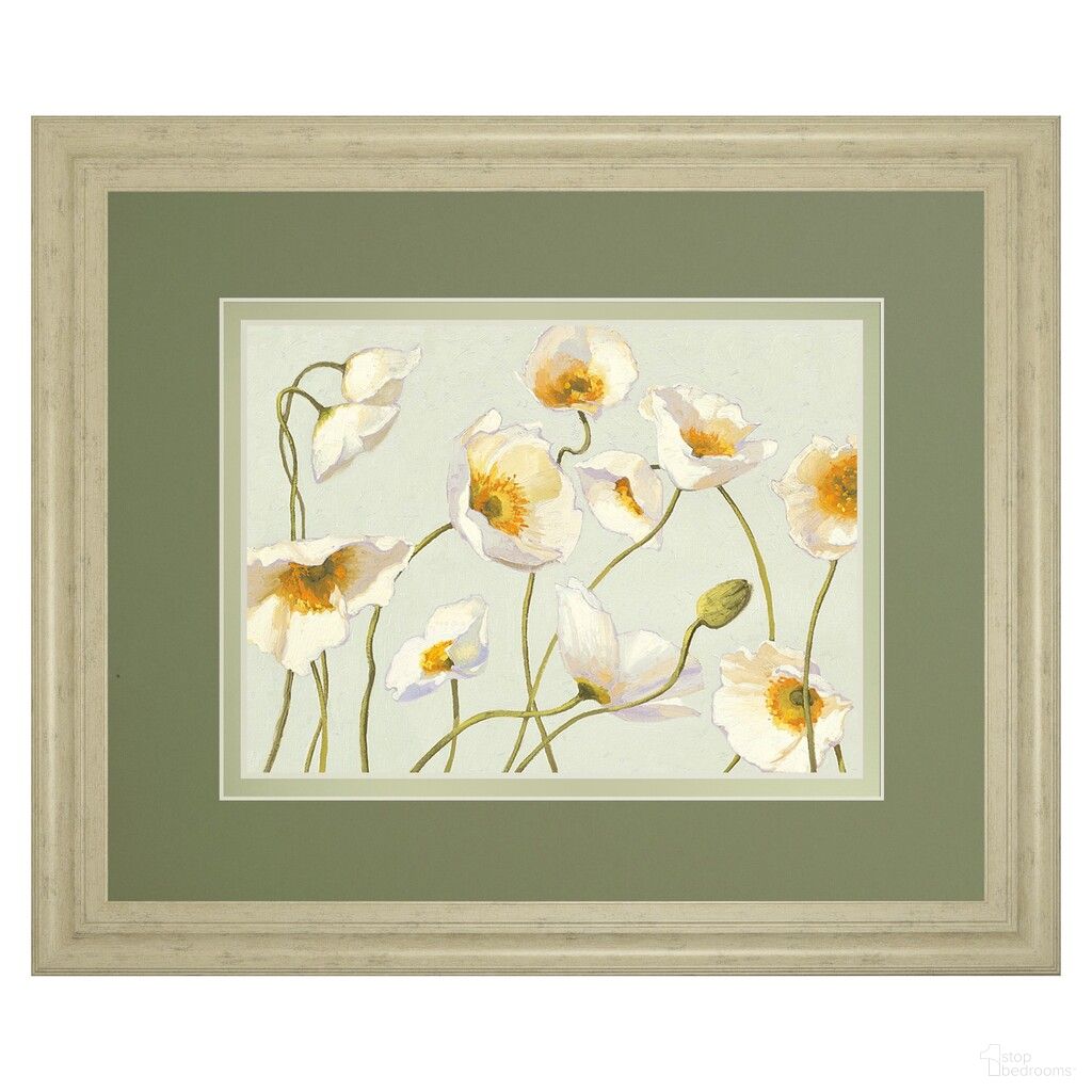 Classy Art Poppies Wall Art - Double Mat In Gold