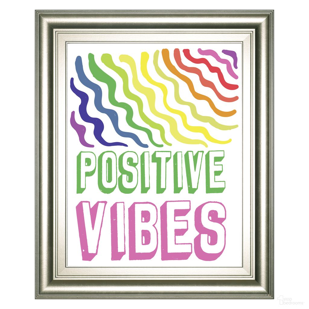 Classy Art Positive Vibes Wall Art In Multi