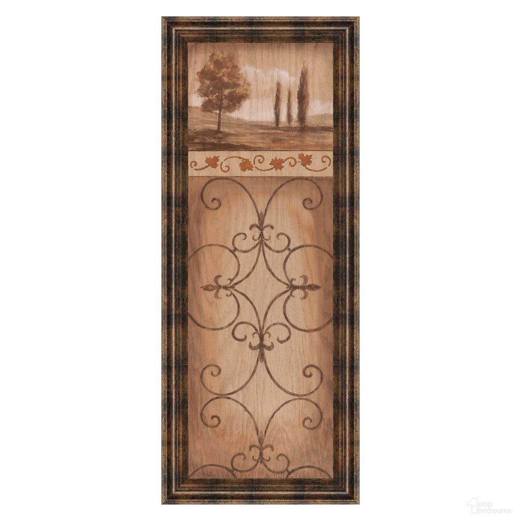 Classy Art Serene Scrollwork Wall Art In Tan and Brown