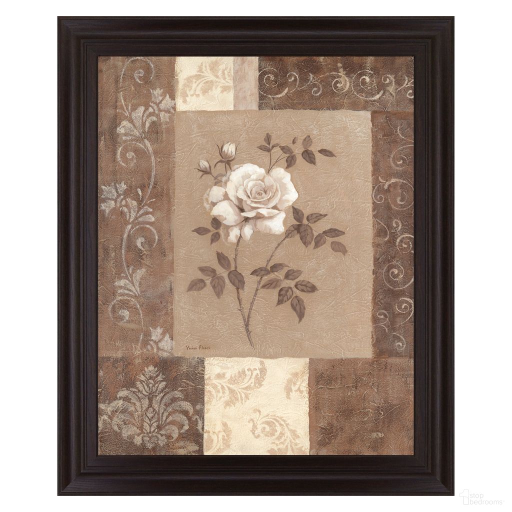 The appearance of Classy Art Timeless Rose Wall Art - No Mat In Beige and Brown designed by Classy Living in the transitional interior design. This beige and brown piece of furniture was selected by 1StopBedrooms from Classy Art Collection to add a touch of cosiness and style into your home. Sku: 2171. Material: MDF.