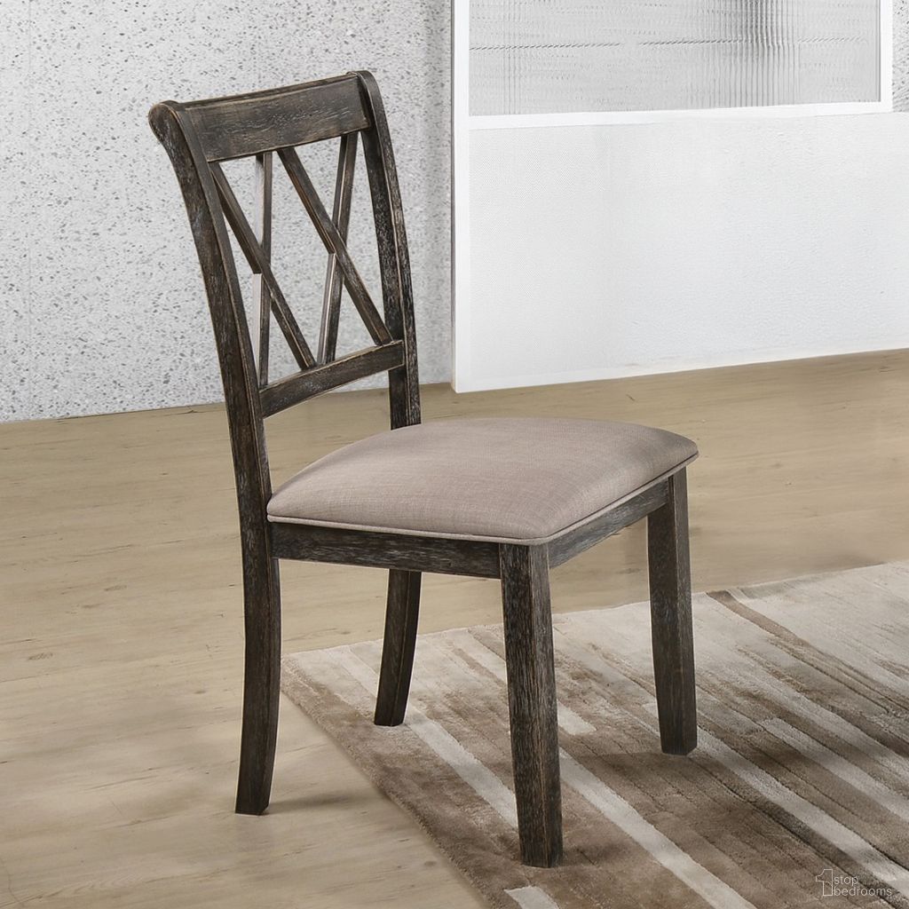 The appearance of Claudia II Side Chair (Set of 2) designed by ACME in the transitional interior design. This weathered gray piece of furniture  was selected by 1StopBedrooms from Claudia Ii Collection to add a touch of cosiness and style into your home. Sku: 71882. Material: Wood. Chair Type: Side Chair.