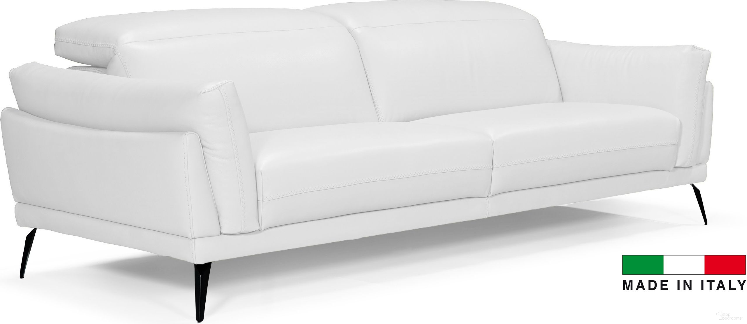 The appearance of Claudia Sofa In Light Grey Novabuk designed by Bellini Modern Living in the  interior design. This light grey piece of furniture  was selected by 1StopBedrooms from Claudia Collection to add a touch of cosiness and style into your home. Sku: Claudia S LGY. Material: Leather.