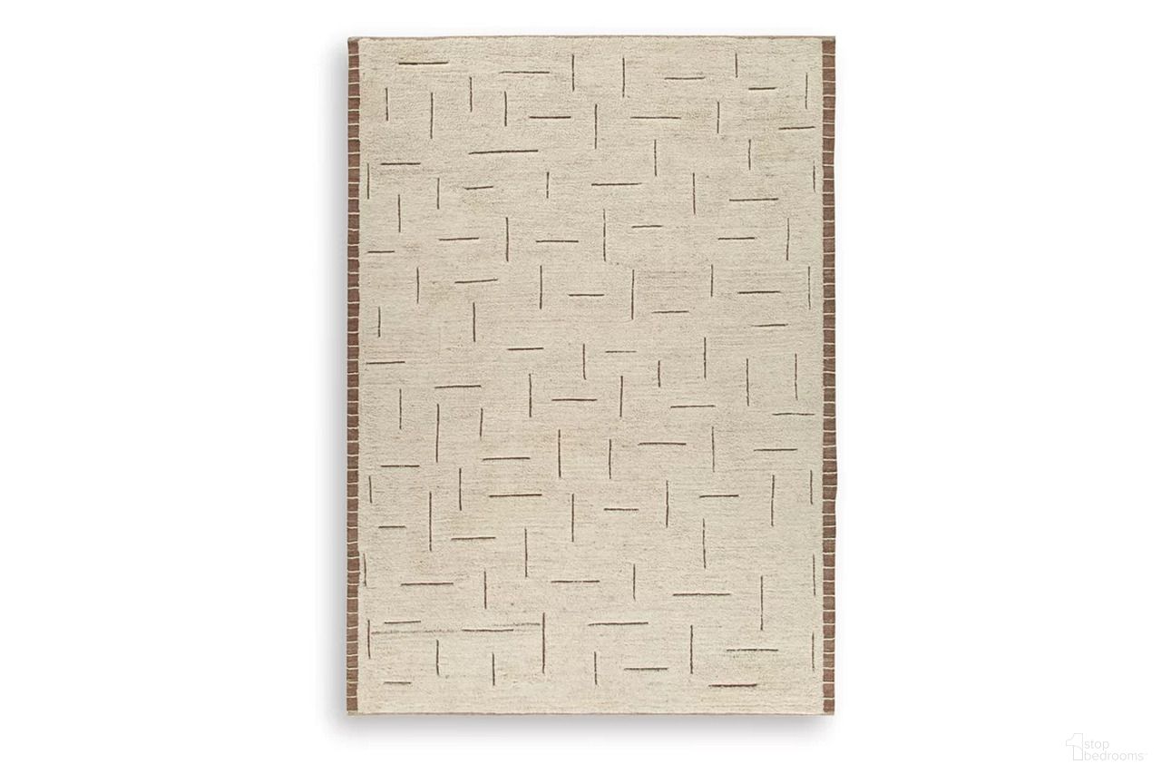 Clayman Extra Large Rug In Beige and Brown