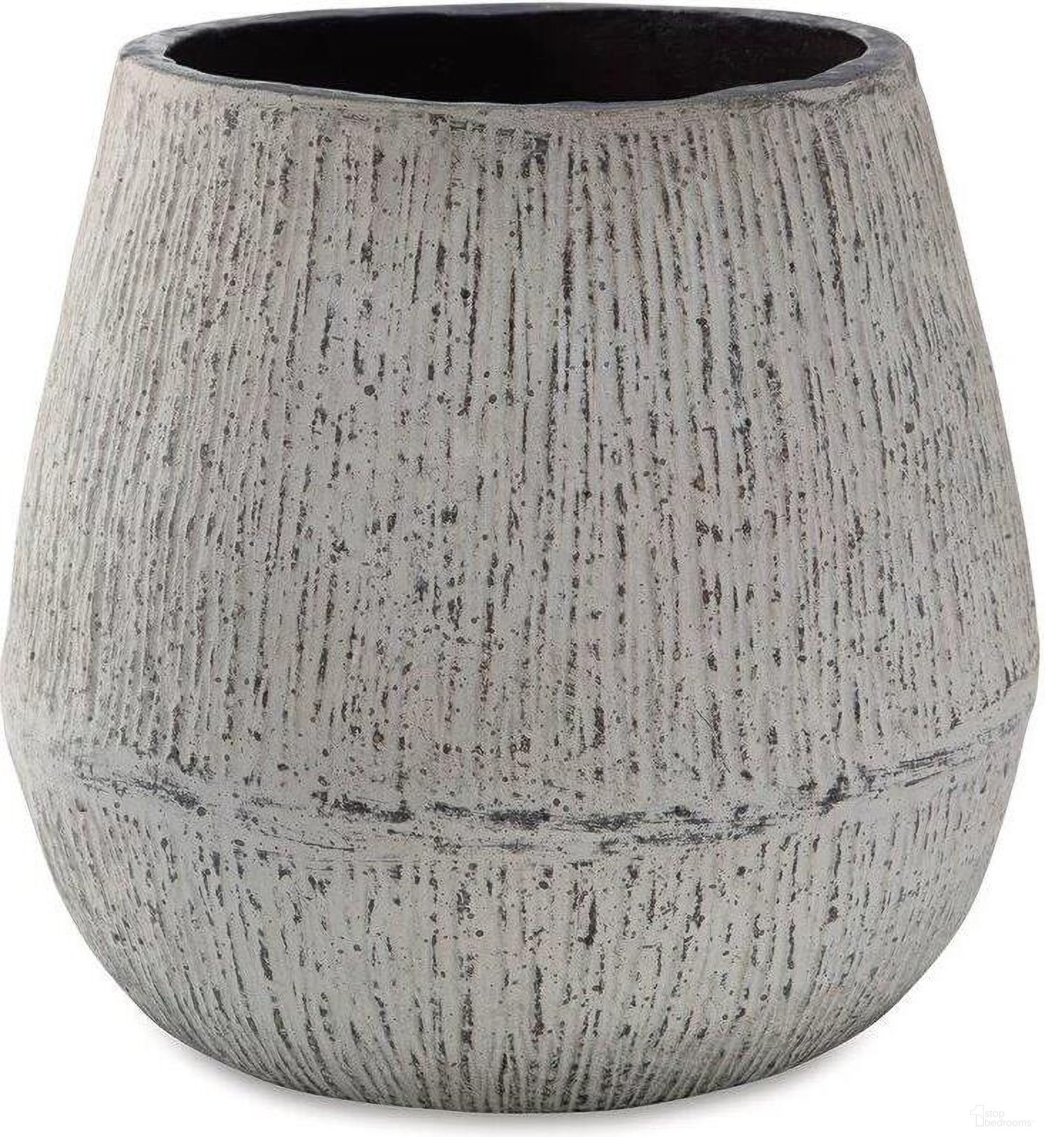 The appearance of Claymount Vase In Distressed Brown designed by Signature Design by Ashley in the transitional interior design. This distressed brown piece of furniture was selected by 1StopBedrooms from Claymount Collection to add a touch of cosiness and style into your home. Sku: A2000636. Material: Composite.