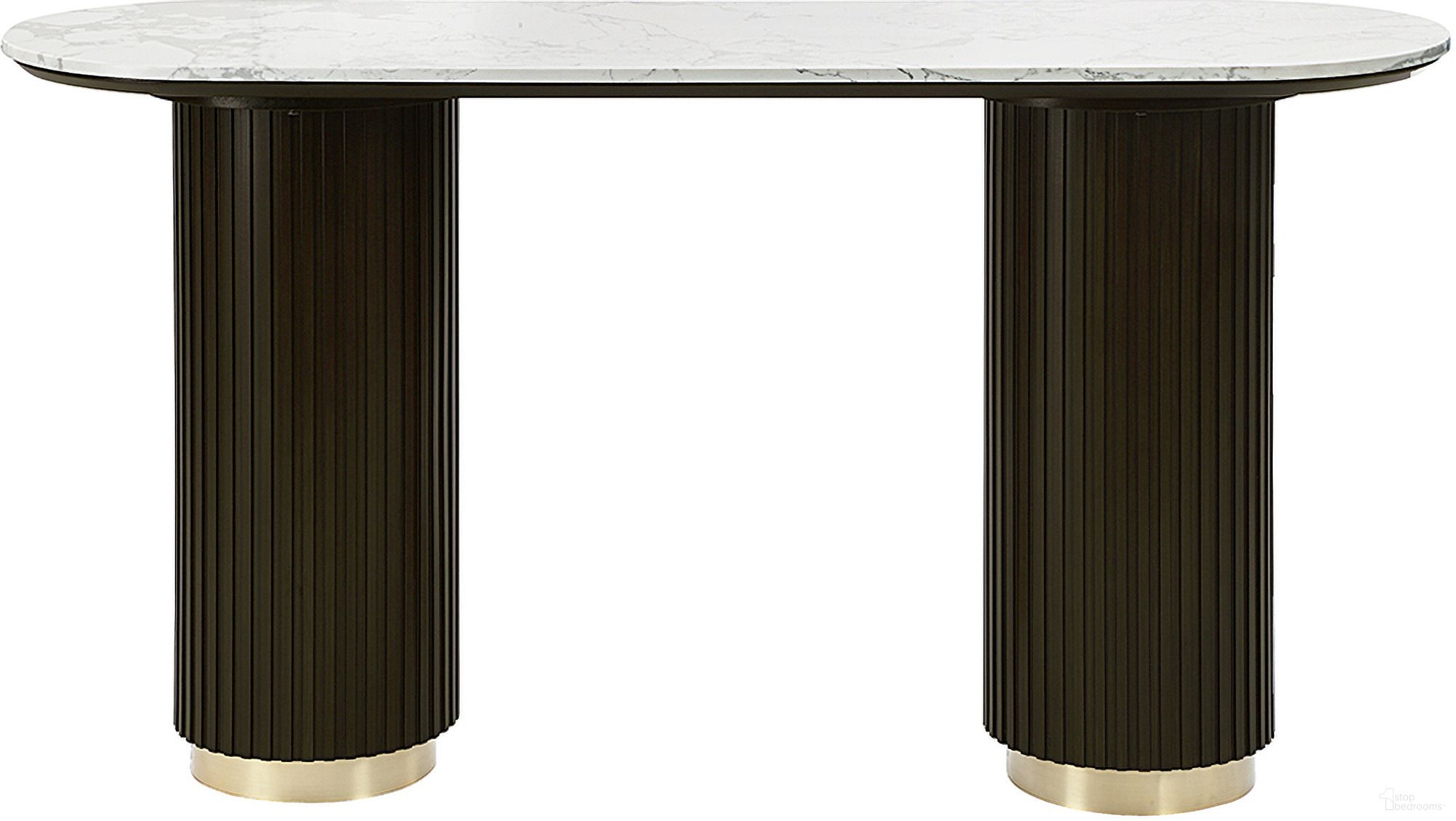 The appearance of Clayten Sofa Table In White and Espresso designed by ACME in the modern / contemporary interior design. This white/espresso piece of furniture was selected by 1StopBedrooms from Clayten Collection to add a touch of cosiness and style into your home. Sku: LV03947-1;LV03947-2. Material: Wood.