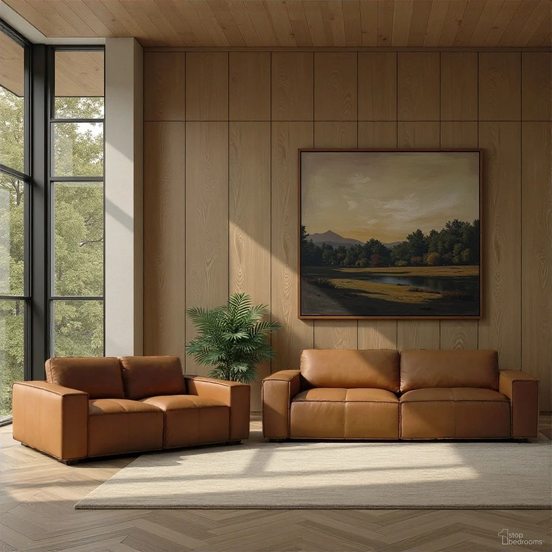 Clayton Living Room Set In Ochre