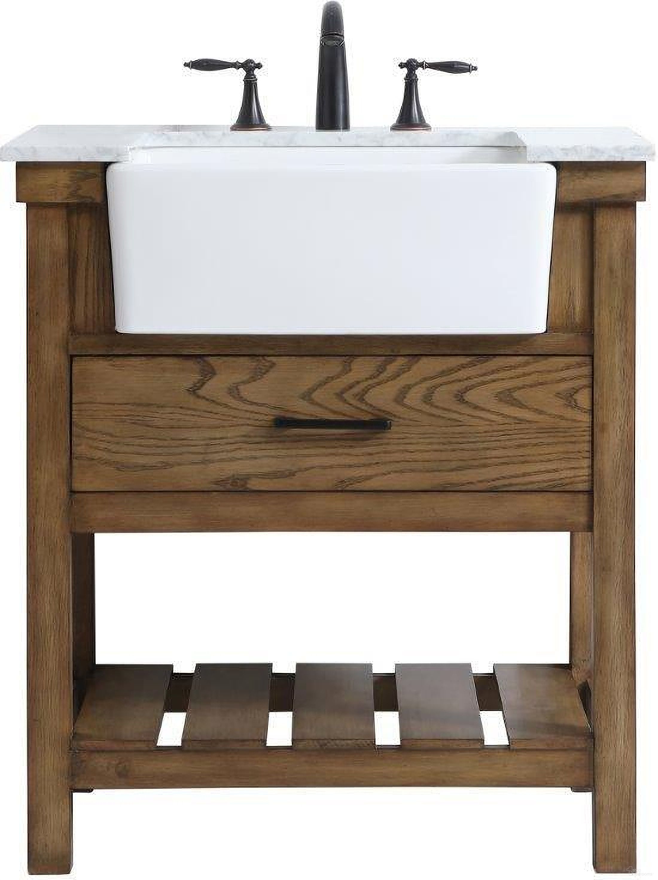 Clement 30 Inch Single Bathroom Vanity In Driftwood