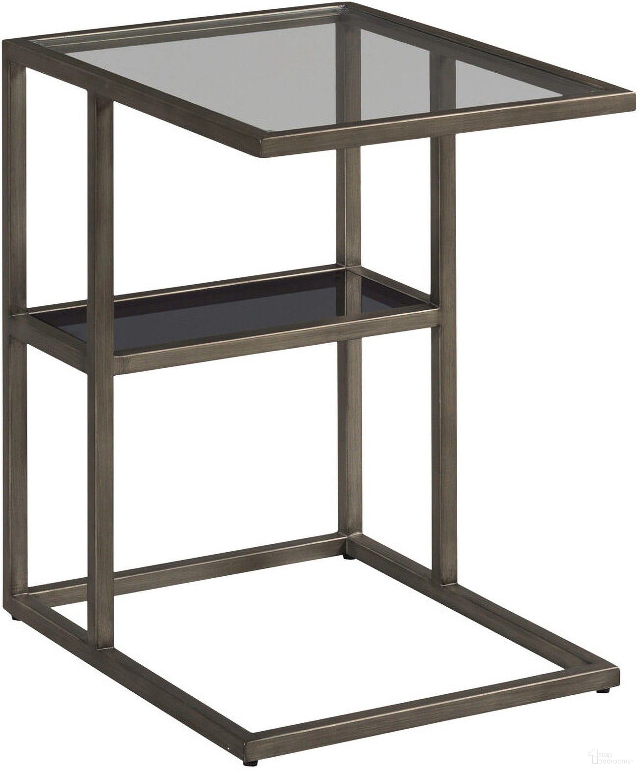 The appearance of Cleo Accent Table In Deep Brown designed by Hammary in the modern / contemporary interior design. This deep brown piece of furniture  was selected by 1StopBedrooms from Cleo Collection to add a touch of cosiness and style into your home. Sku: 257-916. Material: Wood.