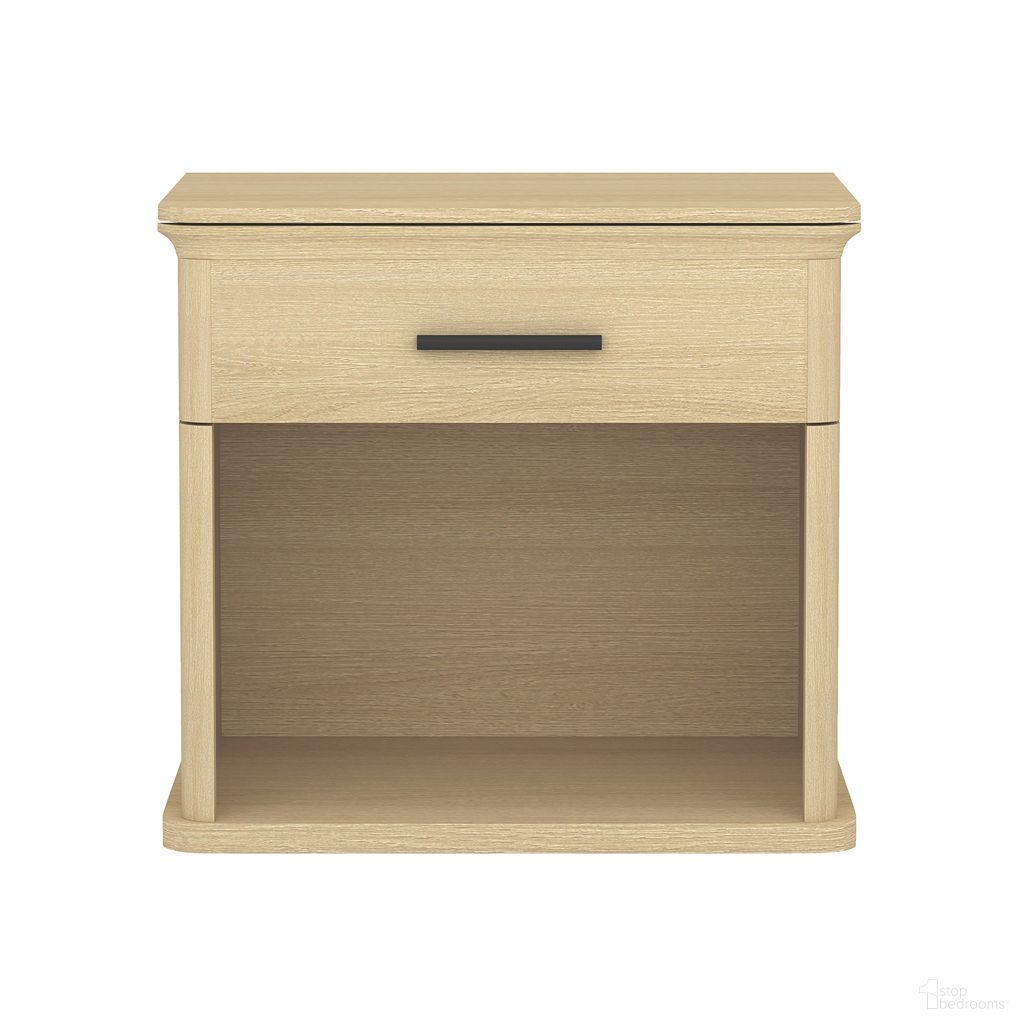 Clifford 1-Drawer Nightstand In Natural Oak