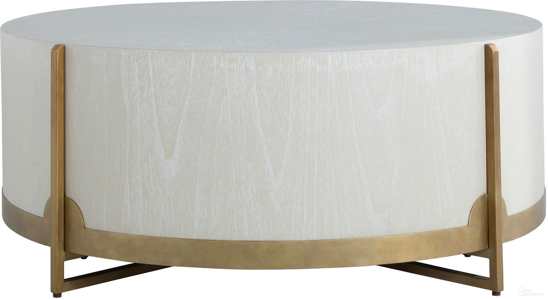 The appearance of Clifton Coffee Table In White and Gold designed by Gabby in the transitional interior design. This white/gold piece of furniture was selected by 1StopBedrooms from Clifton Collection to add a touch of cosiness and style into your home. Sku: SCH-163255. Material: Iron.
