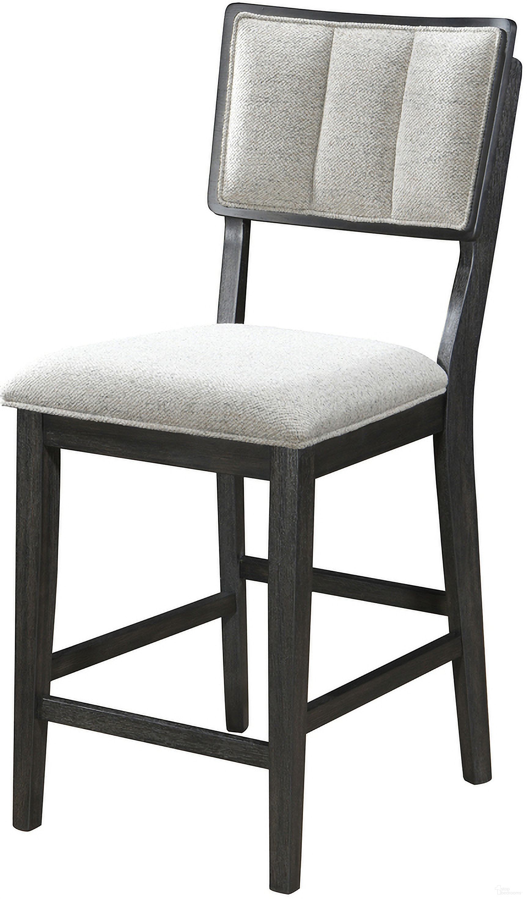 Cline Counter Height Chair Set of 2 In Light Grey