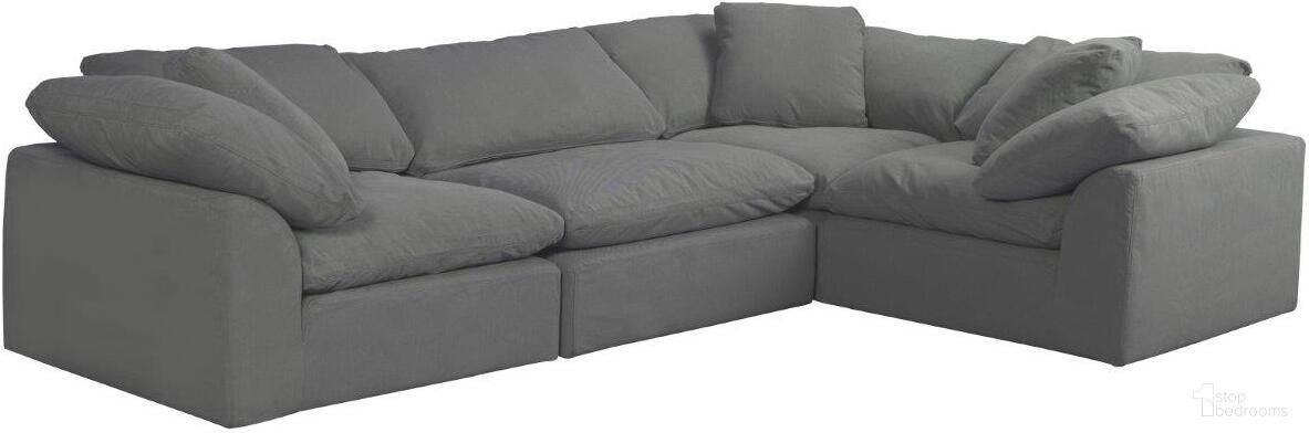 The appearance of Cloud Puff Gray 4 Piece Slipcovered Modular L Shaped Sectional Sofa designed by Sunset Trading in the modern / contemporary interior design. This grey piece of furniture was selected by 1StopBedrooms from Cloud Puff Collection to add a touch of cosiness and style into your home. Sku: SU-145851-391094;SU-145851-391094;SU-145851-391094;SU-145837-391094. Material: Performance Fabric. Layout: L-Shape.