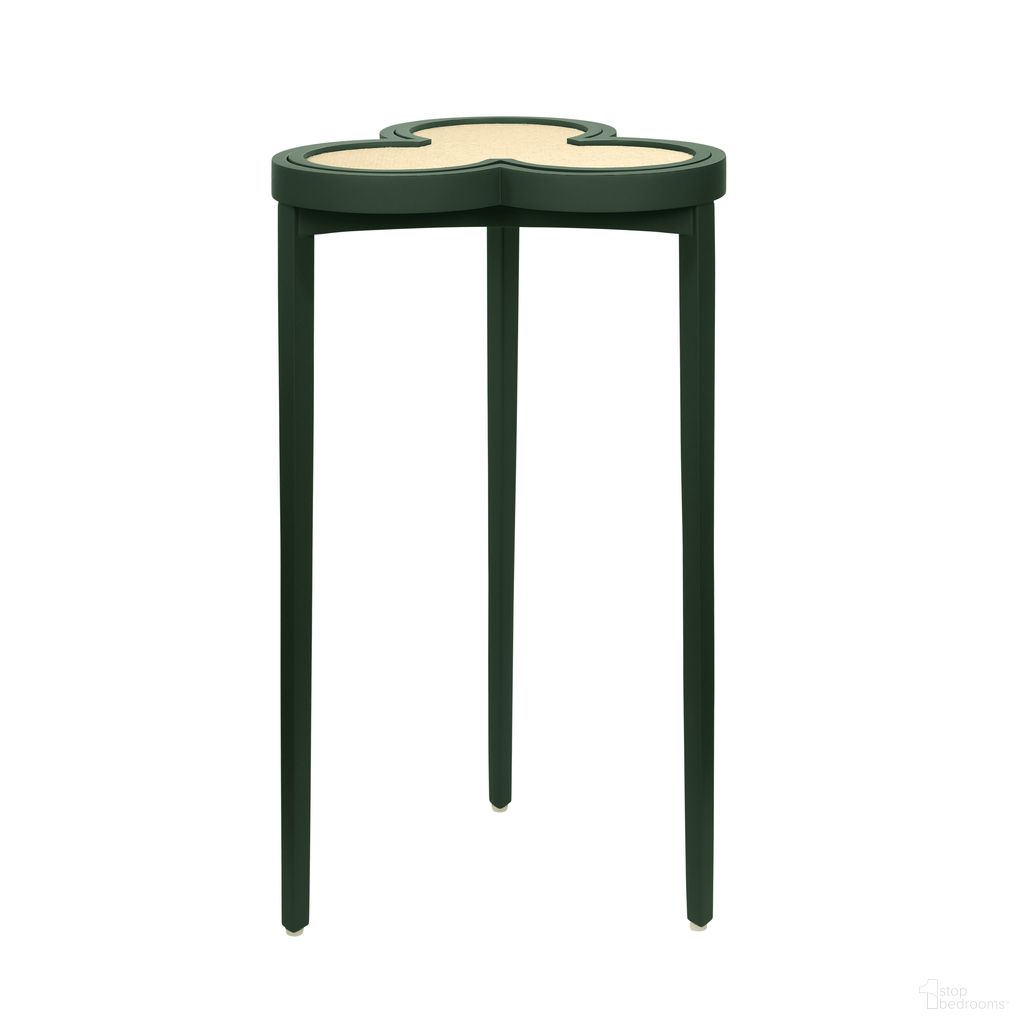 The appearance of Clover Cigar Table In Green designed by Worlds Away in the modern / contemporary interior design. This dark green piece of furniture  was selected by 1StopBedrooms from  to add a touch of cosiness and style into your home. Sku: DYLAN DGR. Material: Solid Wood.