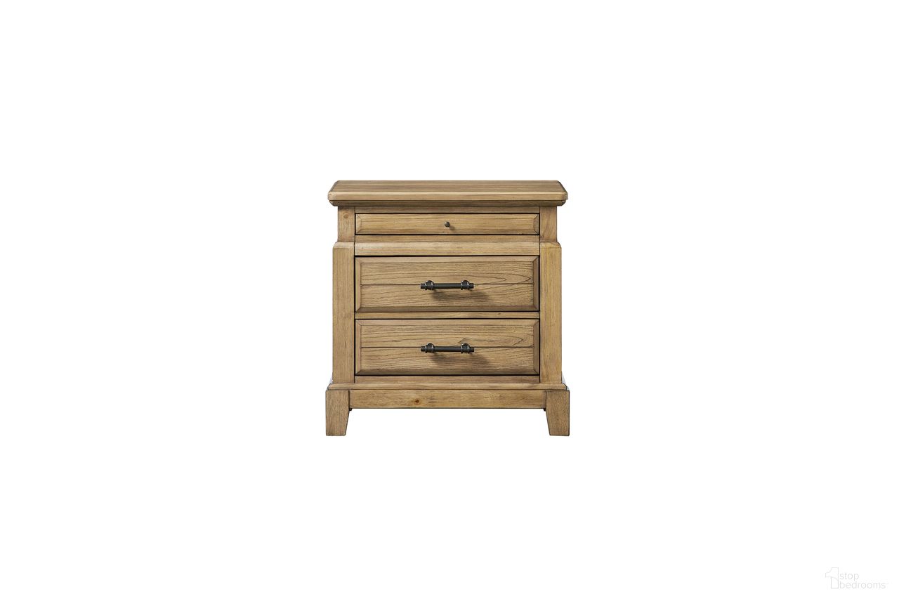 The appearance of Clover Ridge 2 Drawer Nightstand In Carmel designed by Bernell in the traditional interior design. This carmel piece of furniture  was selected by 1StopBedrooms from Clover Ridge Collection to add a touch of cosiness and style into your home. Sku: 1921-120-C. Material: Oak Veneer.