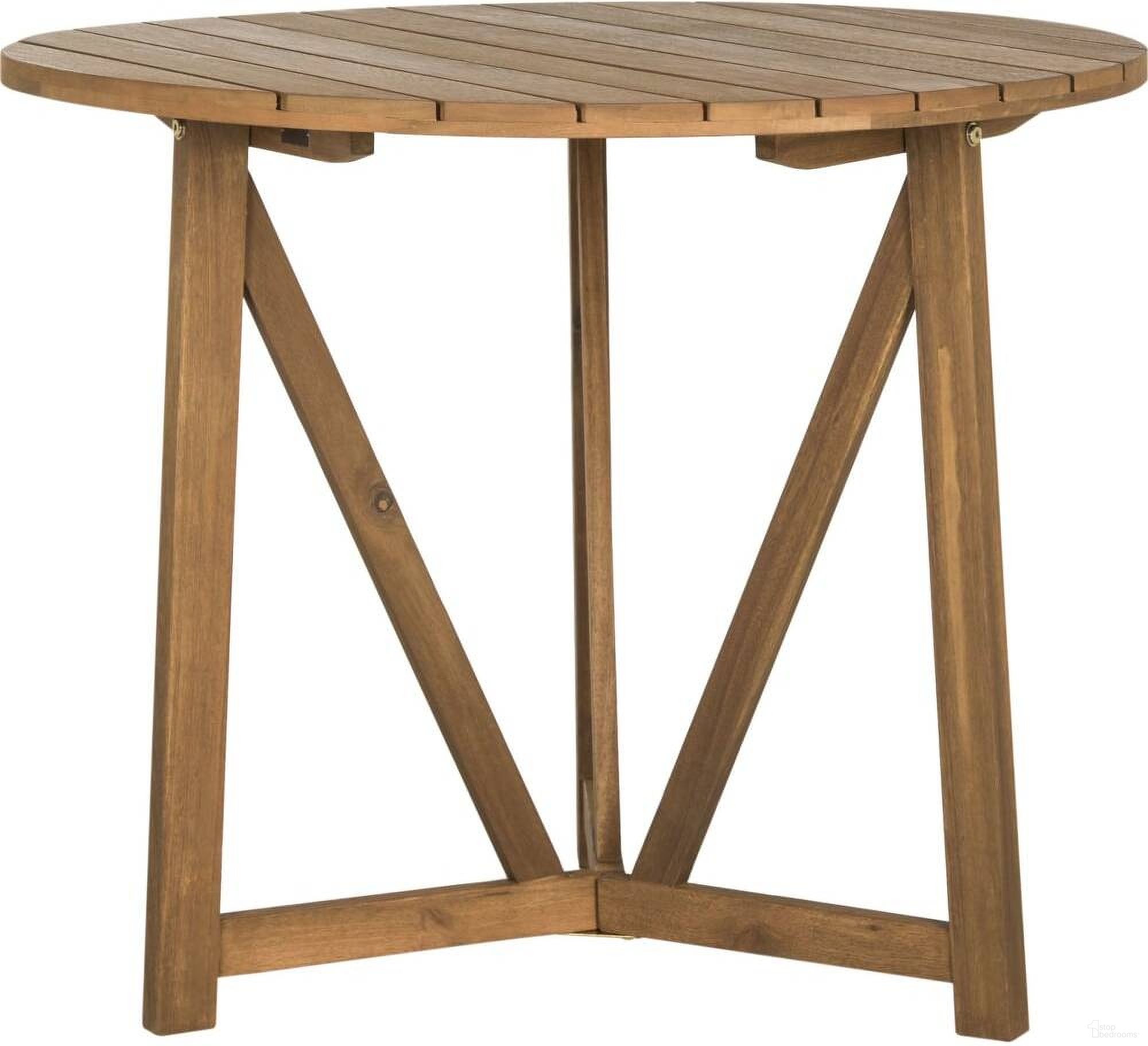 The appearance of Cloverdale Teak Round Table designed by Safavieh in the modern / contemporary interior design. This natural piece of furniture was selected by 1StopBedrooms from Cloverdale Collection to add a touch of cosiness and style into your home. Sku: PAT6733A. Material: Steel.