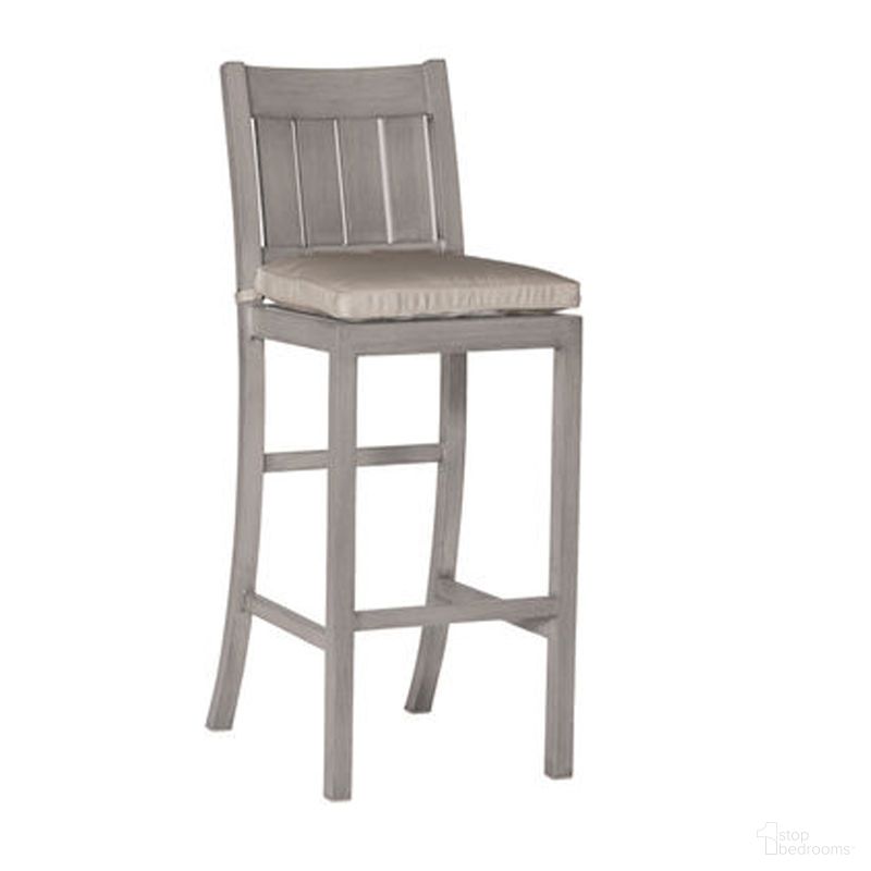 The appearance of Club Aluminum 30 Inch Barstool In Verona Fossil designed by Summer Classics in the transitional interior design. This verona fossil piece of furniture was selected by 1StopBedrooms from Club Aluminum Collection to add a touch of cosiness and style into your home. Sku: 332924+C013H3120N. Material: Aluminum.