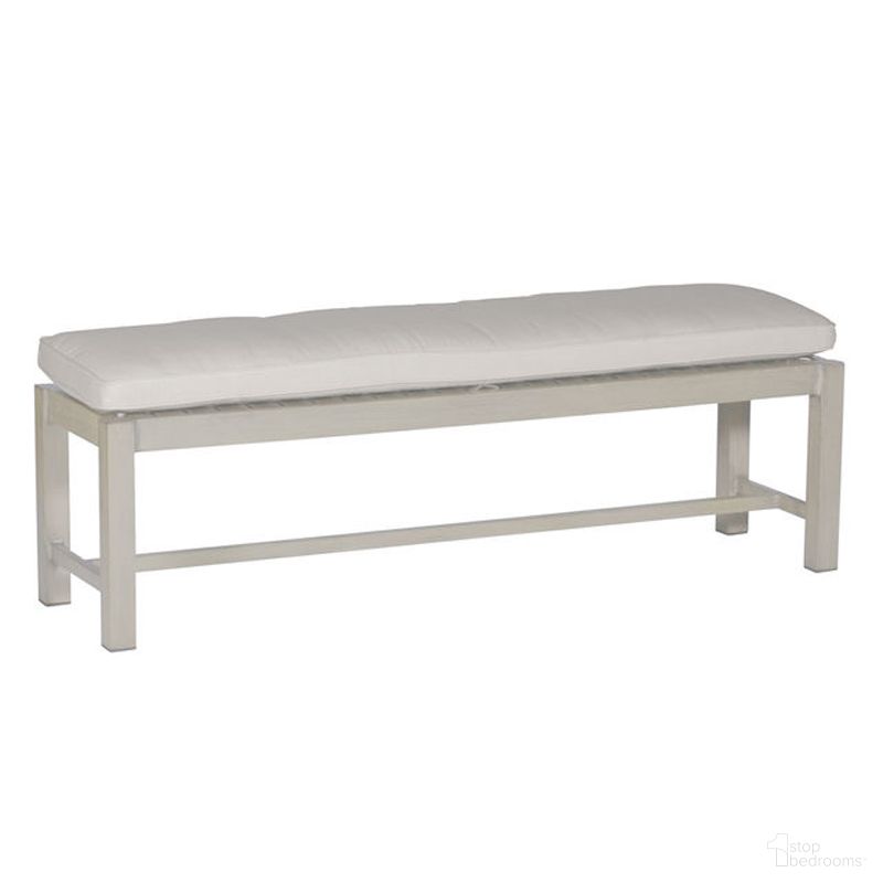 The appearance of Club Aluminum 60 Inch Bench In Verona Fossil designed by Summer Classics in the transitional interior design. This verona fossil piece of furniture was selected by 1StopBedrooms from Club Aluminum Collection to add a touch of cosiness and style into your home. Sku: 332524+C0123120N. Material: Aluminum.
