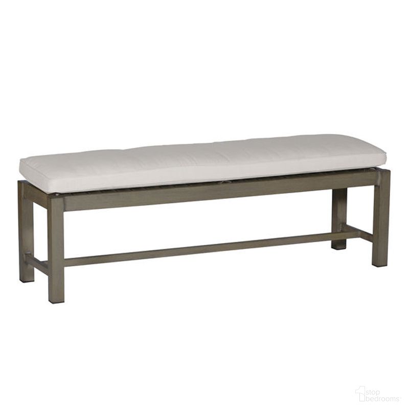 The appearance of Club Aluminum 60 Inch Bench In Verona Fossil designed by Summer Classics in the transitional interior design. This verona fossil piece of furniture was selected by 1StopBedrooms from Club Aluminum Collection to add a touch of cosiness and style into your home. Sku: 332531+C0123120N. Material: Aluminum.