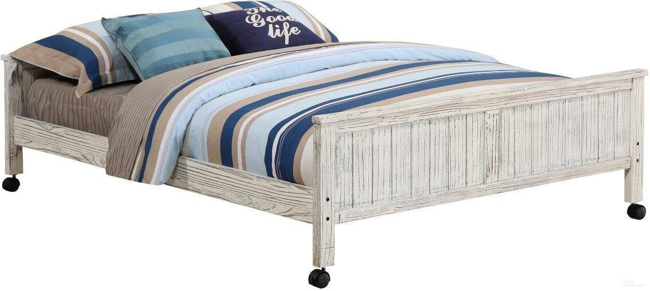 The appearance of Club House Full Low Caster Bed Driftwood designed by DONCO kids in the rustic / southwestern interior design. This driftwood piece of furniture was selected by 1StopBedrooms from to add a touch of cosiness and style into your home. Sku: 008-FD. Bed Type: Platform Bed. Material: Wood. Bed Size: Full.