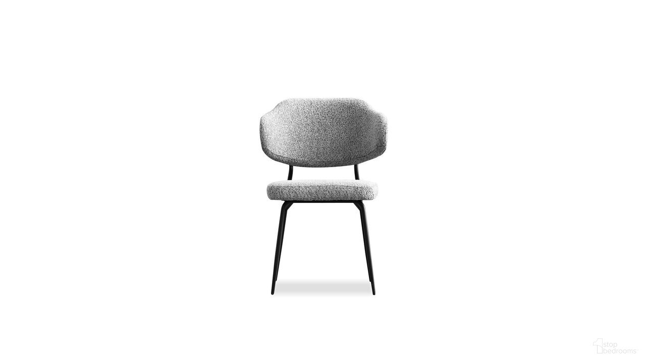 The appearance of Clutch Dining Chair Set of 2 Black Pc Frame In Grey designed by Mobital in the modern / contemporary interior design. This grey piece of furniture  was selected by 1StopBedrooms from Clutch Collection to add a touch of cosiness and style into your home. Sku: DCH-CLUT-GREY-PCBLA. Material: Metal. Chair Type: Side Chair.