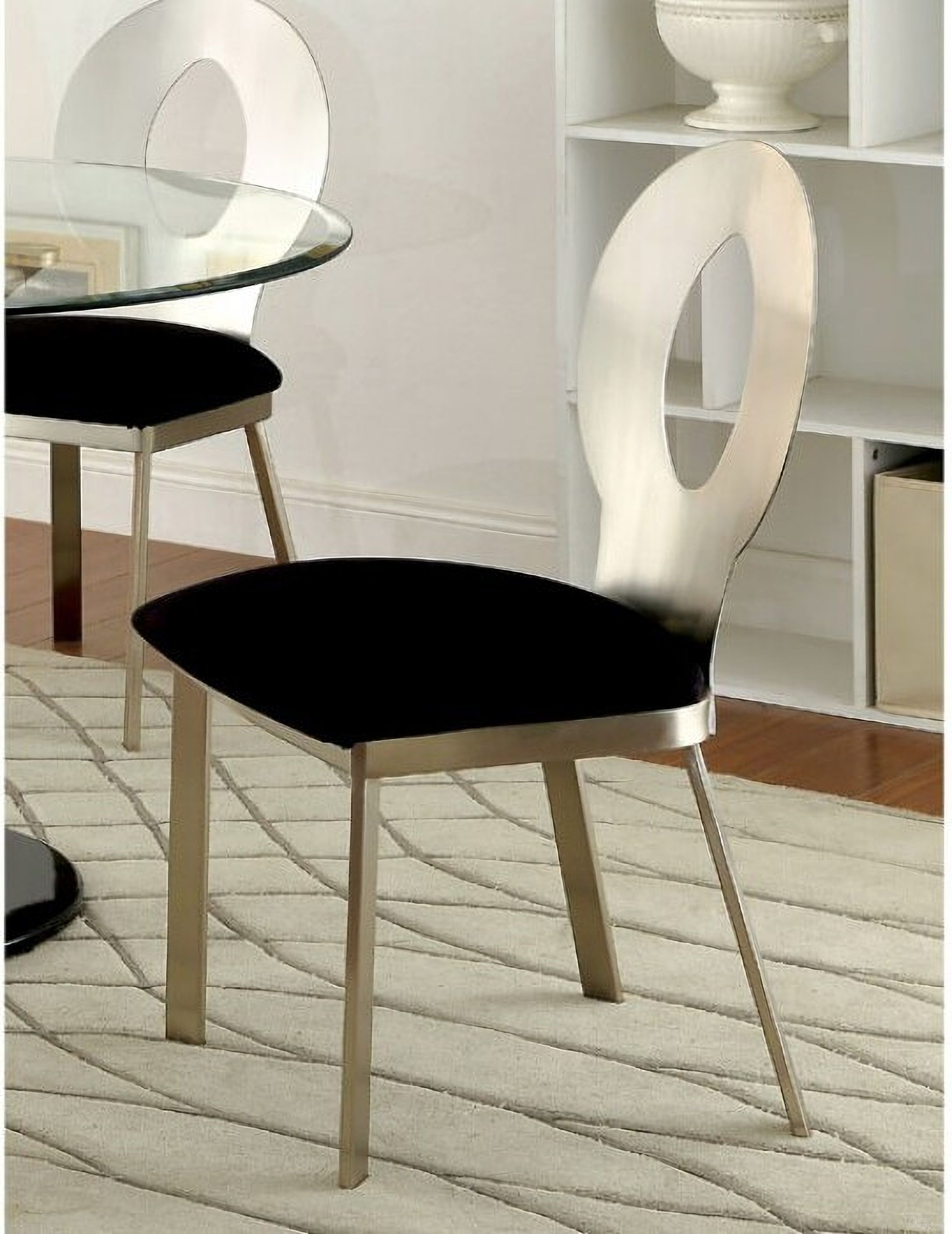 The appearance of Valo Satin Plated Side Chair Set of 2 designed by Furniture of America in the modern / contemporary interior design. This silver piece of furniture  was selected by 1StopBedrooms from Valo Collection to add a touch of cosiness and style into your home. Sku: CM3727SC-2PK. Material: Metal. Chair Type: Side Chair.