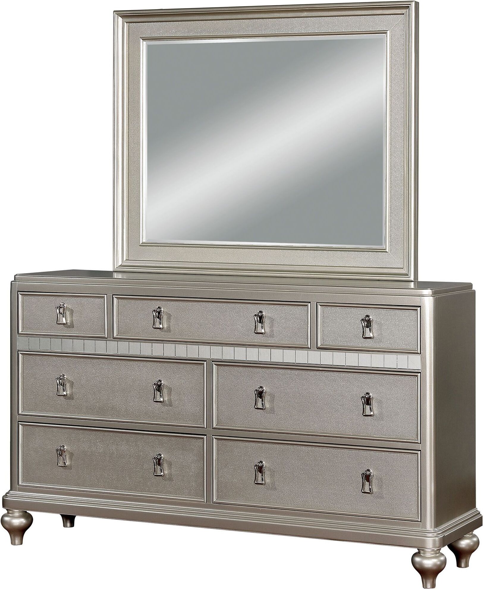 Ariston Silver Mirror by Furniture of America | 1StopBedrooms