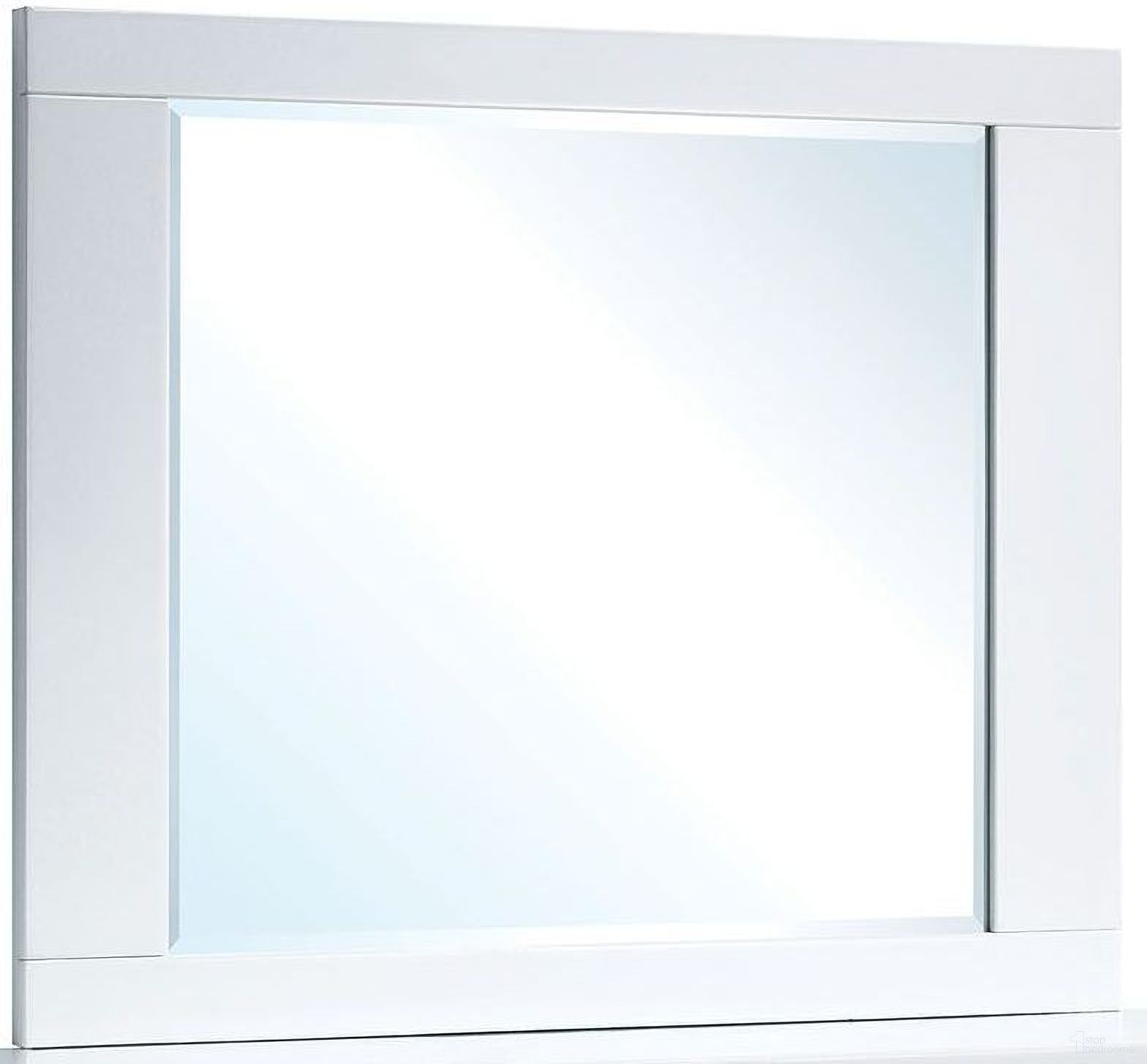 The appearance of Clementine Smooth White Mirror designed by Furniture of America in the modern / contemporary interior design. This white piece of furniture was selected by 1StopBedrooms from Clementine Collection to add a touch of cosiness and style into your home. Sku: CM7201M. Material: Wood.