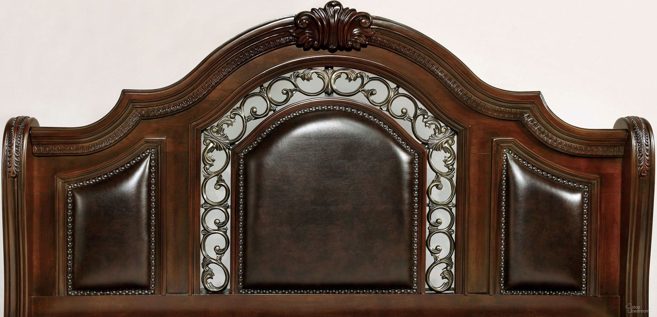 Flandreau Brown King Panel Bed
