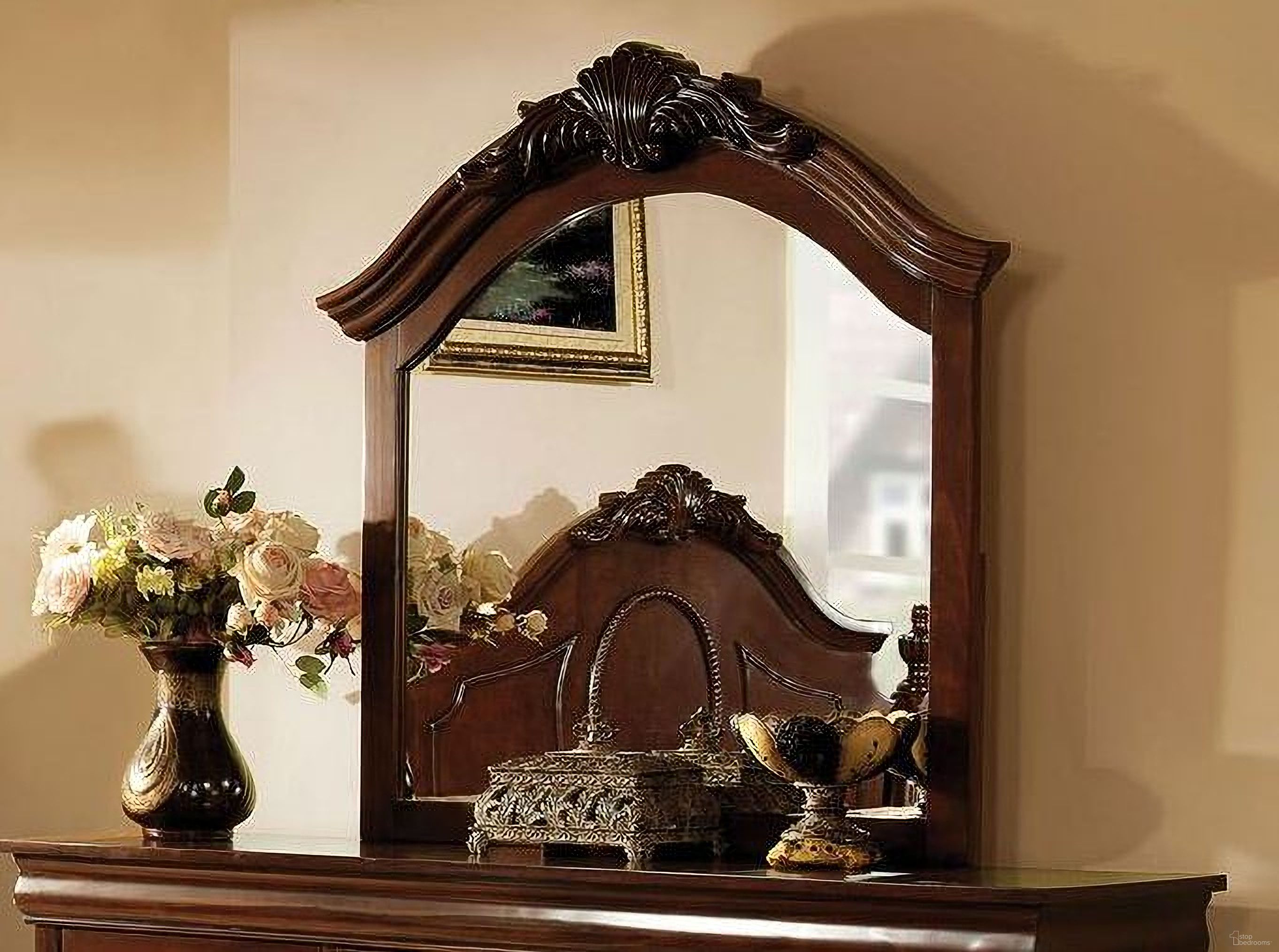Velda II Brown Cherry Mirror