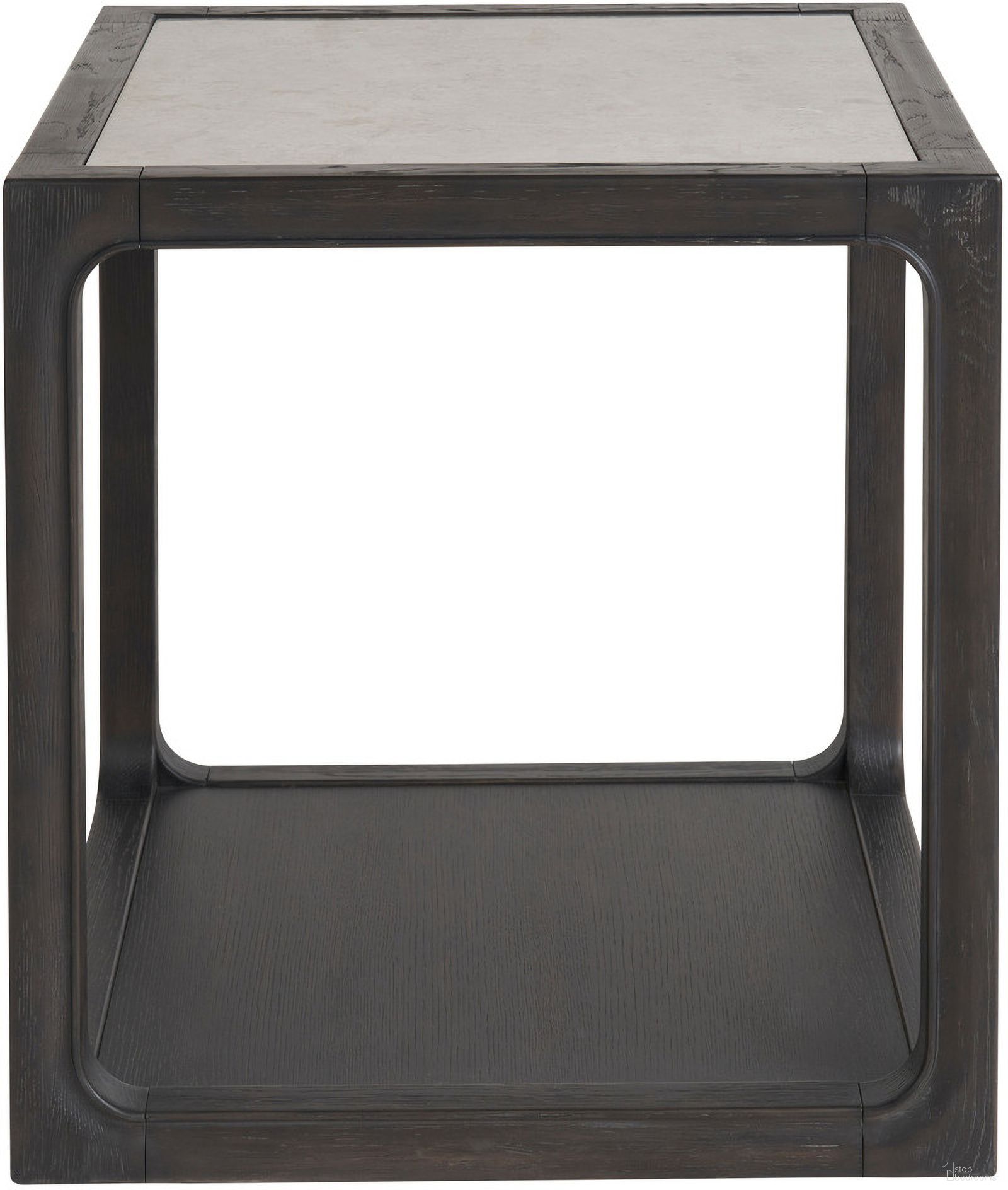 The appearance of Coalesce Halen End Table In Raven designed by Universal in the transitional interior design. This raven piece of furniture was selected by 1StopBedrooms from Coalesce Collection to add a touch of cosiness and style into your home. Sku: U301A815. Material: Wood.