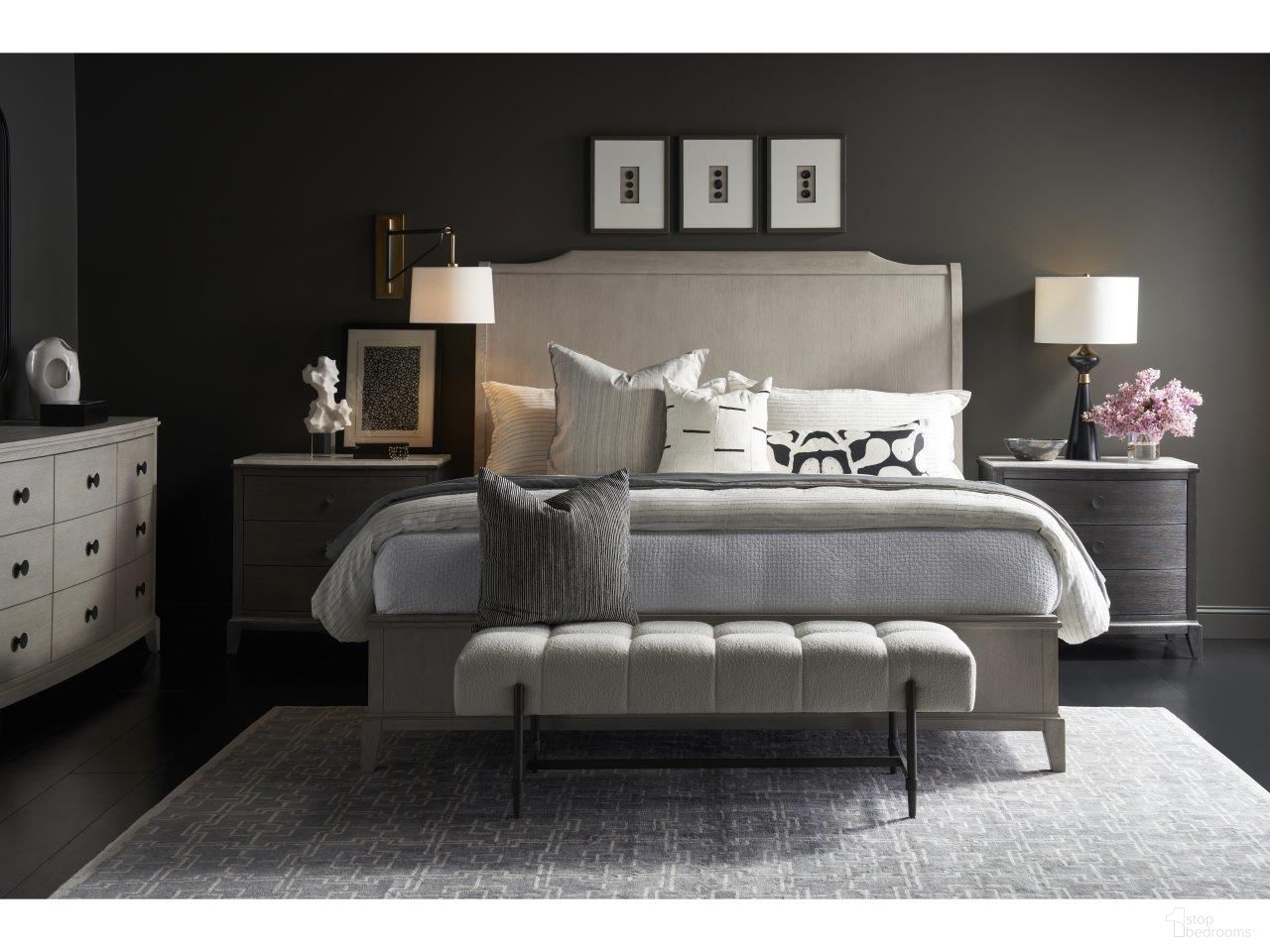 The appearance of Coalesce Platform Bedroom Set In Fog designed by Universal in the modern / contemporary interior design. This fog piece of furniture was selected by 1StopBedrooms from Coalesce Collection to add a touch of cosiness and style into your home. Sku: U301310B;U301355. Bed Type: Platform Bed. Material: Wood. Bed Size: Queen.