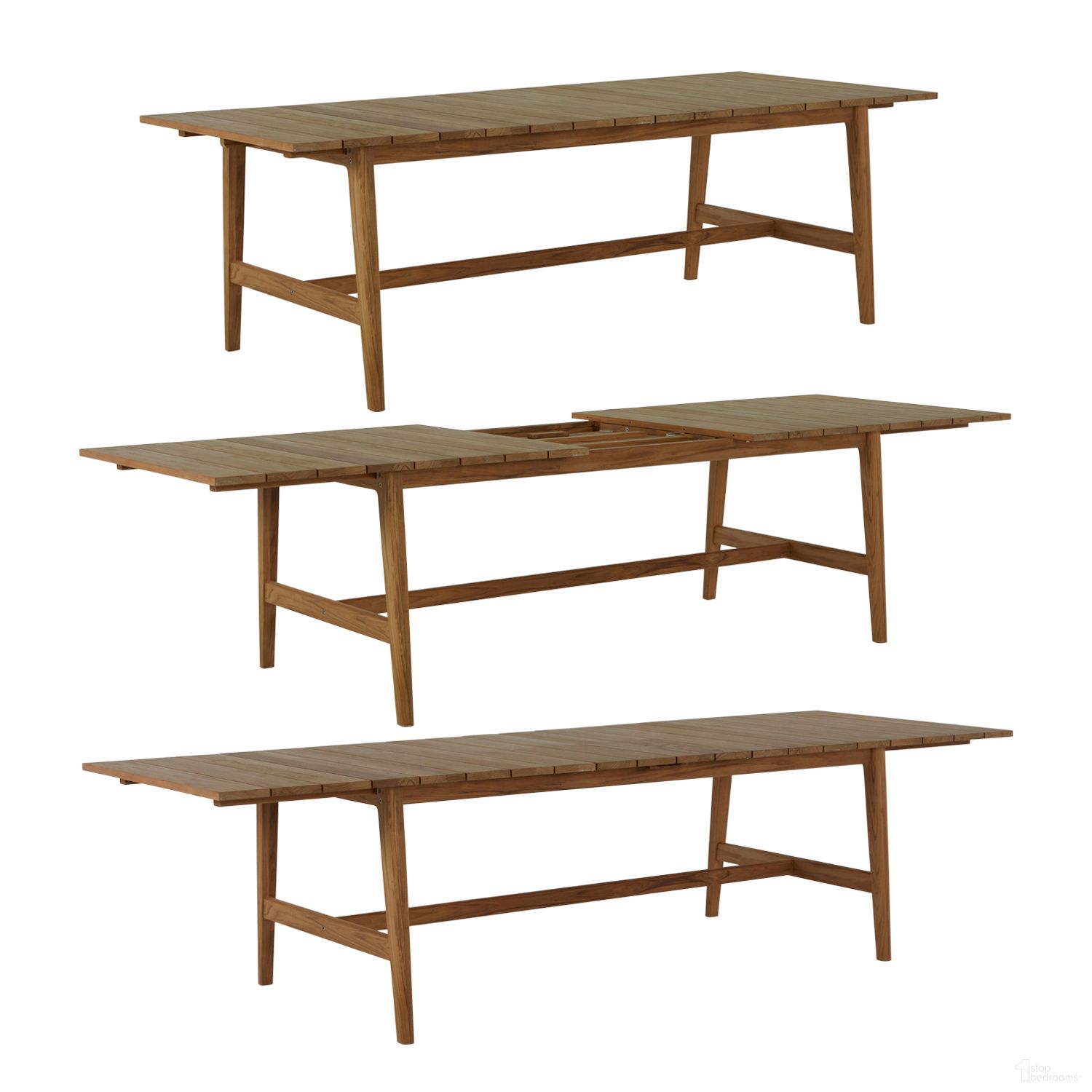 The appearance of Coast Teak Extension Table In Natural Teak designed by Summer Classics in the modern / contemporary interior design. This natural teak piece of furniture  was selected by 1StopBedrooms from Coast Collection to add a touch of cosiness and style into your home. Sku: 27474. Table Base Style: Trestle. Table Top Shape: Rectangular. Material: Teak.