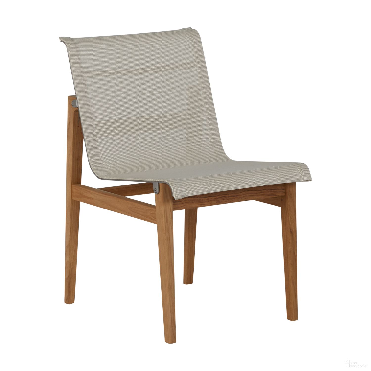 The appearance of Coast Teak Side Chair In Natural Teak designed by Summer Classics in the modern / contemporary interior design. This natural teak piece of furniture was selected by 1StopBedrooms from Coast Collection to add a touch of cosiness and style into your home. Sku: 27314. Material: Sling.